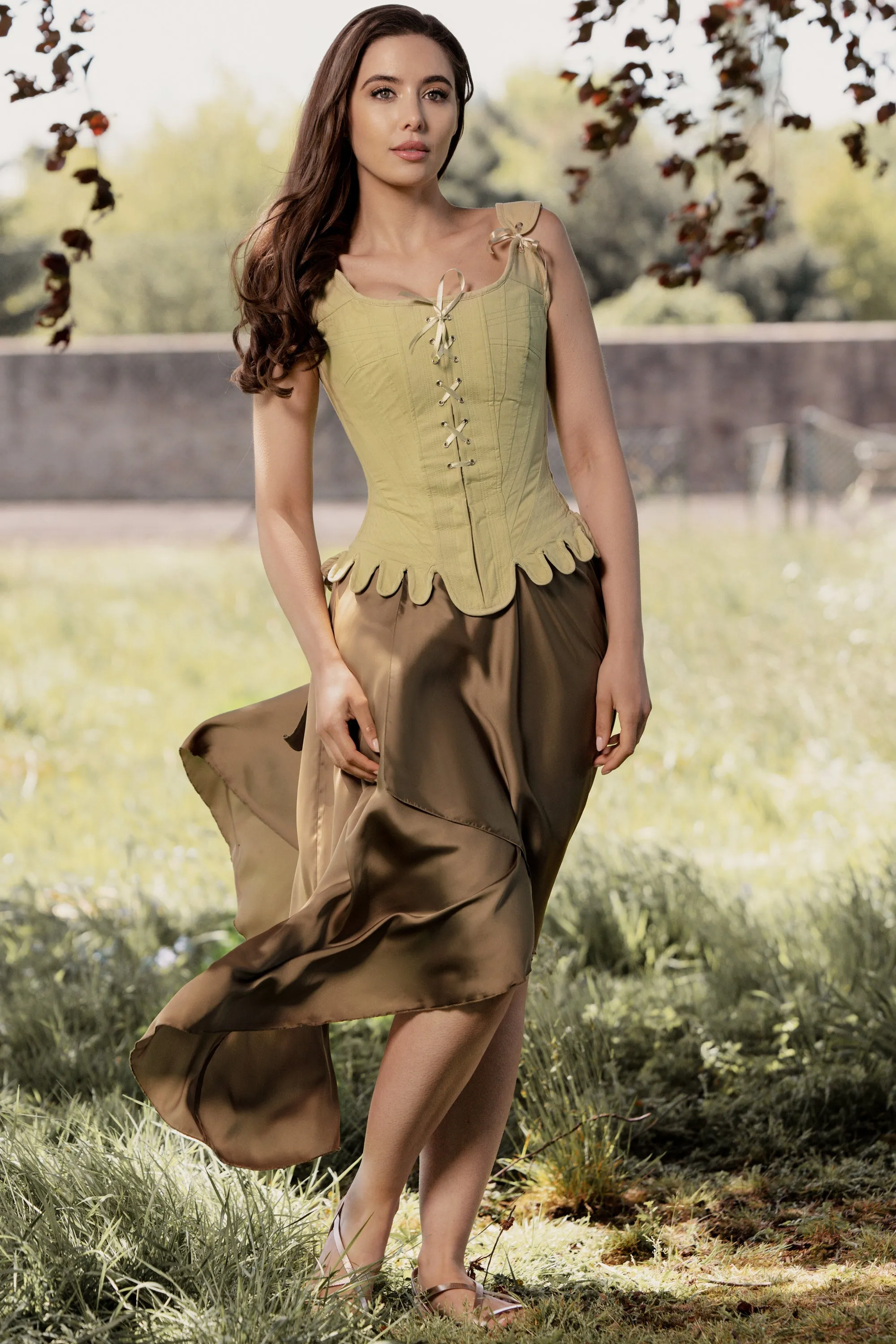 Historically Inspired 1600-1650 Cotton Overbust Corset sold by Corset Story product image thumbnail 5