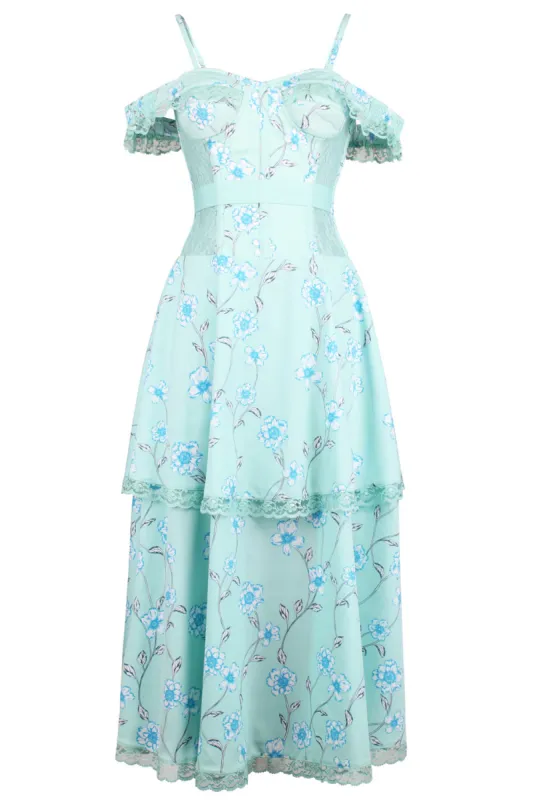 Mesh Panel Sleeved Corset Dress sold by Corset Story