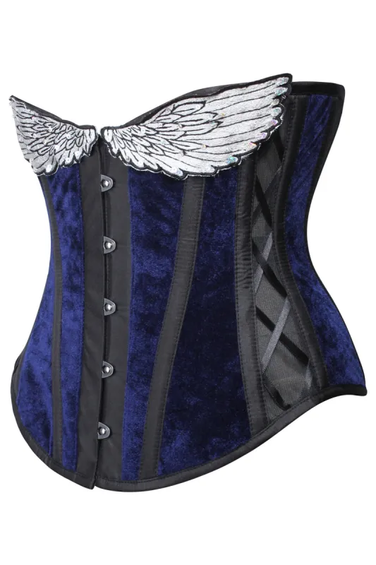 Gothic Inspired Angel Wings Underbust sold by Corset Story