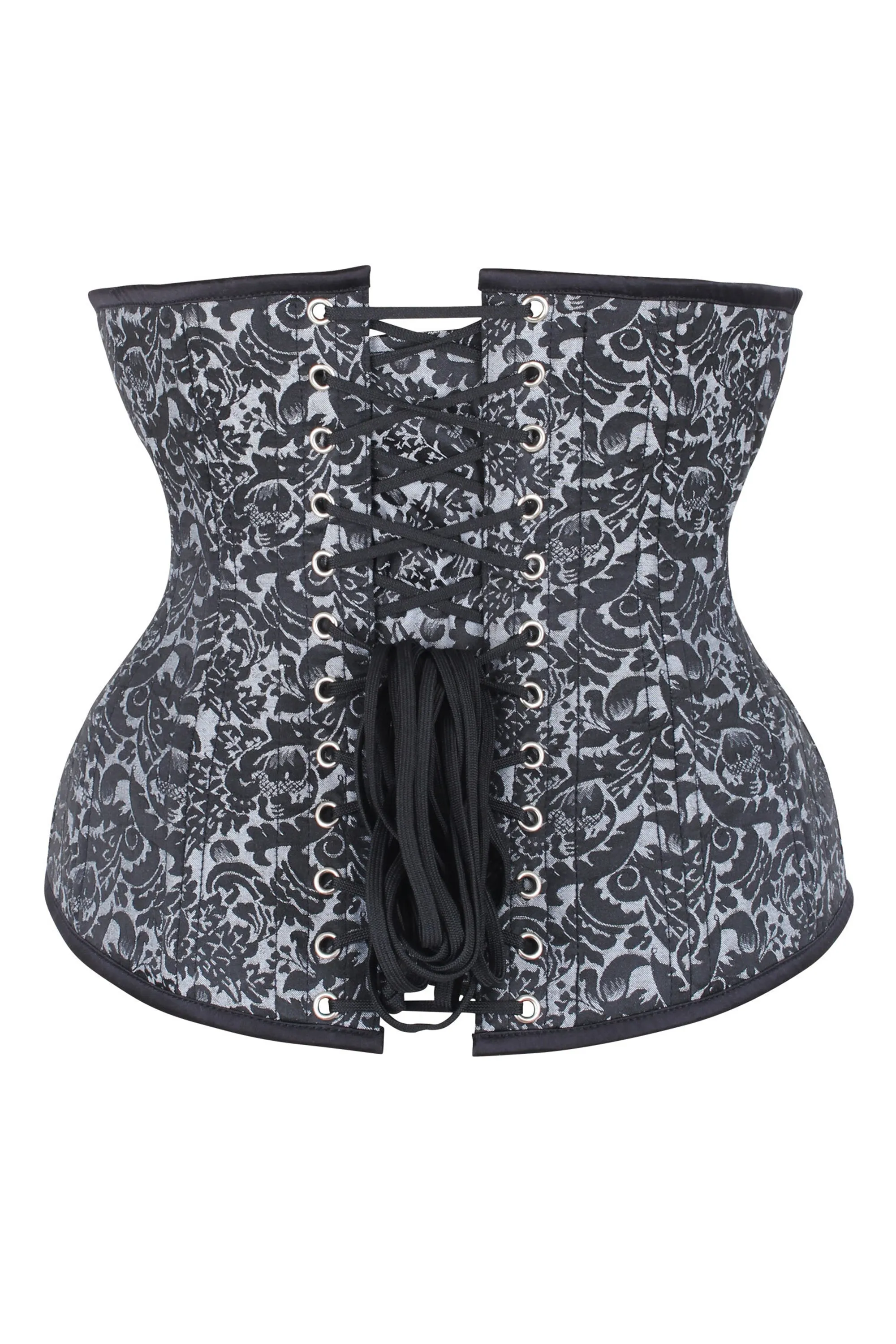 Beautiful Silver Waist Training Underbust Corset- Longline sold by Corset Story product image thumbnail 2