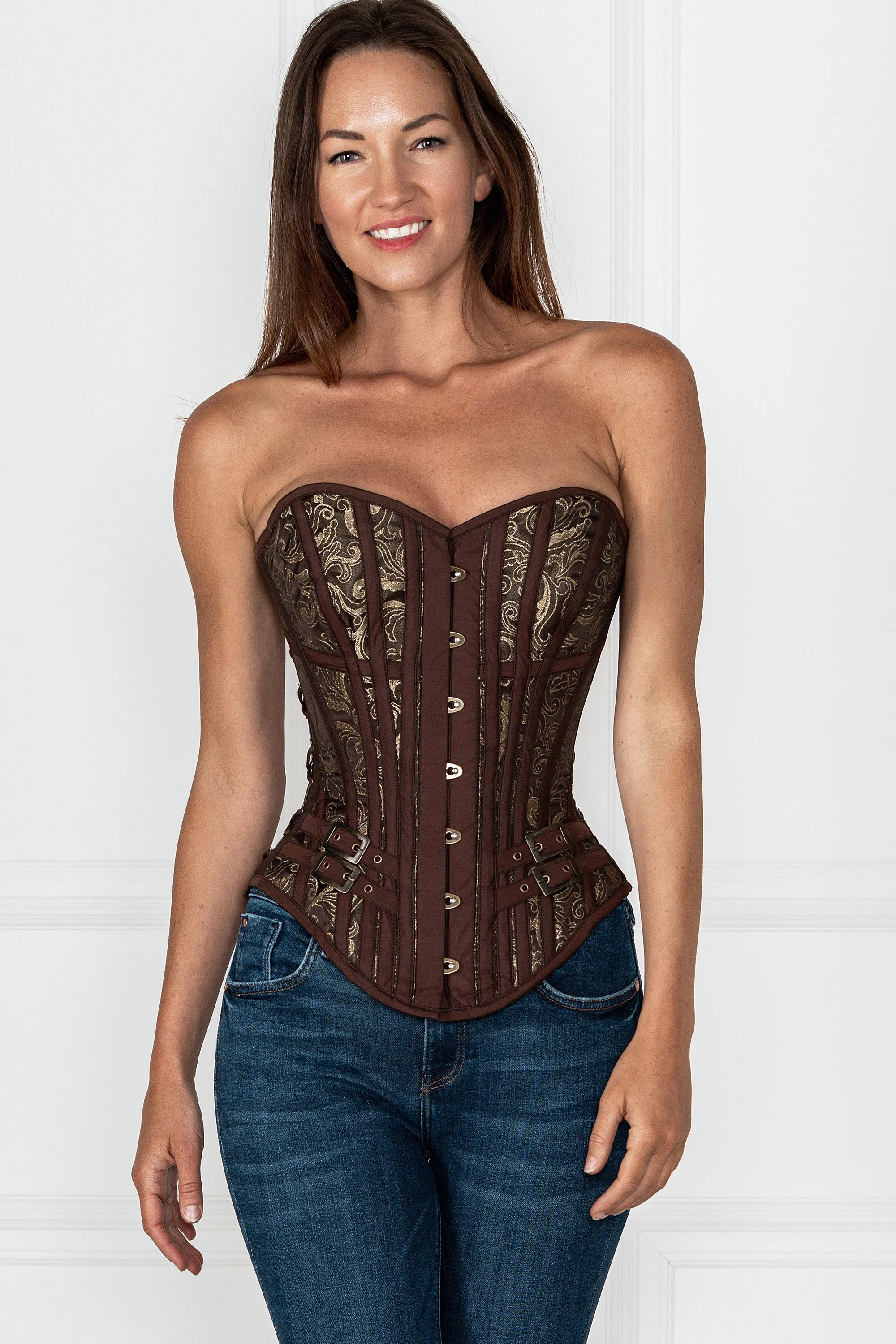 Steampunk LARP Overbust Corset with buckles sold by Corset Story product image thumbnail 5