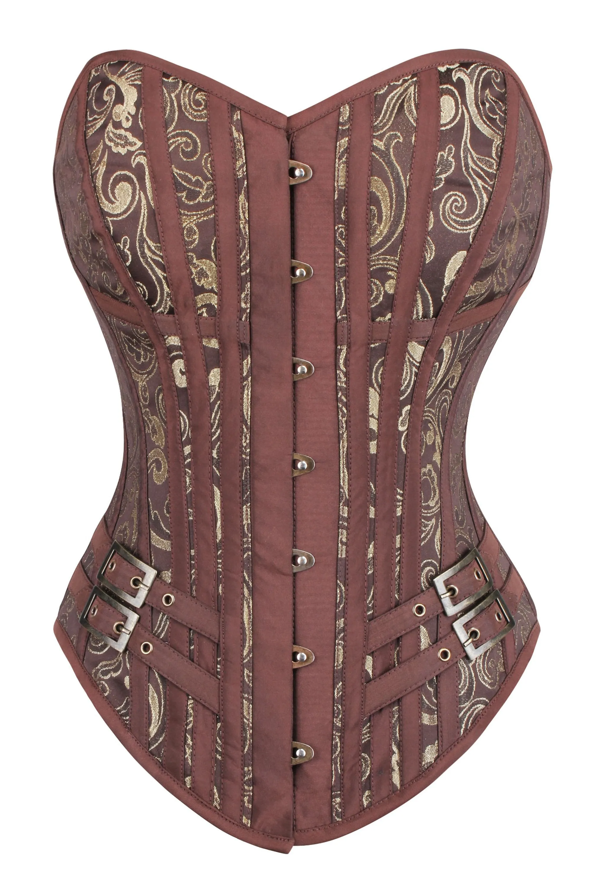 Steampunk LARP Overbust Corset with buckles sold by Corset Story product image thumbnail 4