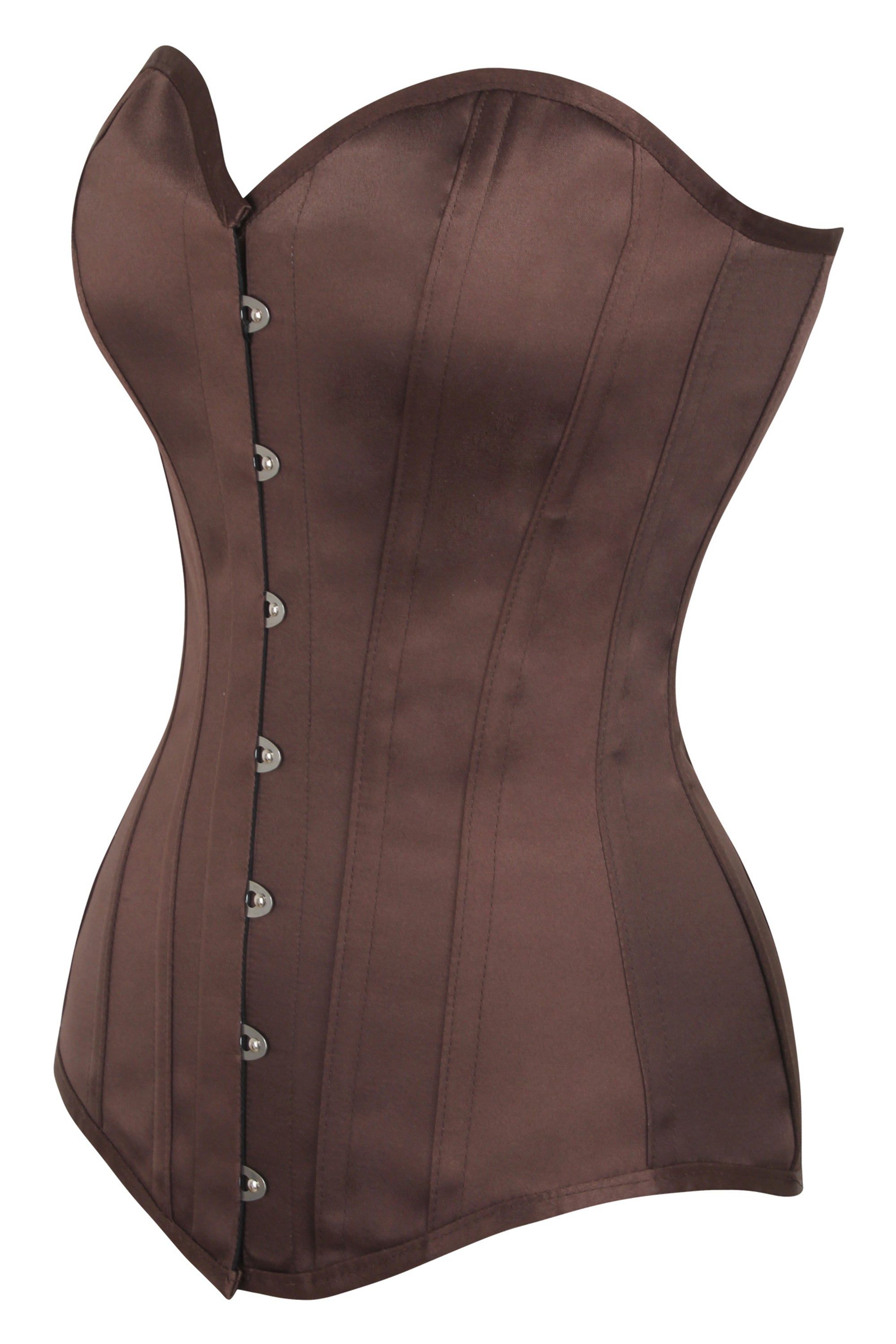 Espresso Longline Overbust Corset sold by Corset Story product image thumbnail 3