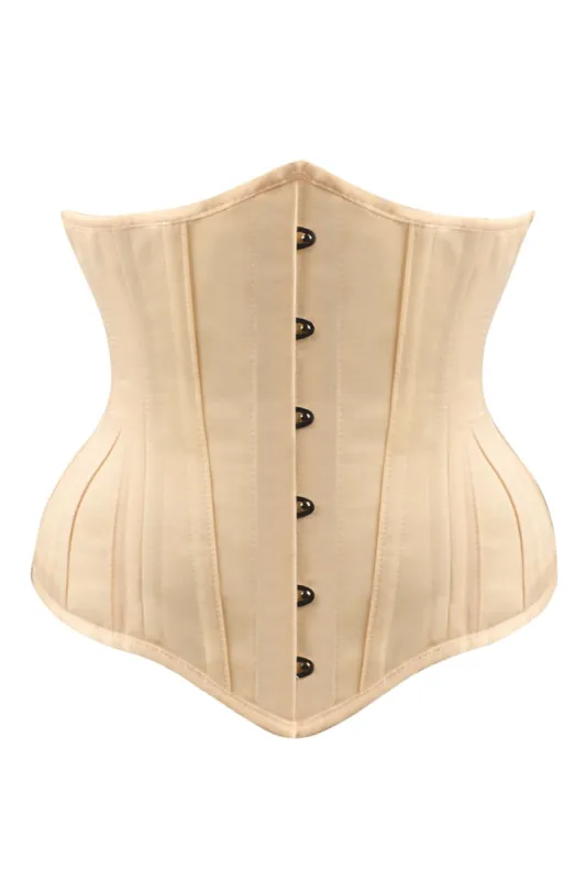 Cream Expert Waist Training Underbust Longline With Hip Gores sold by Corset Story