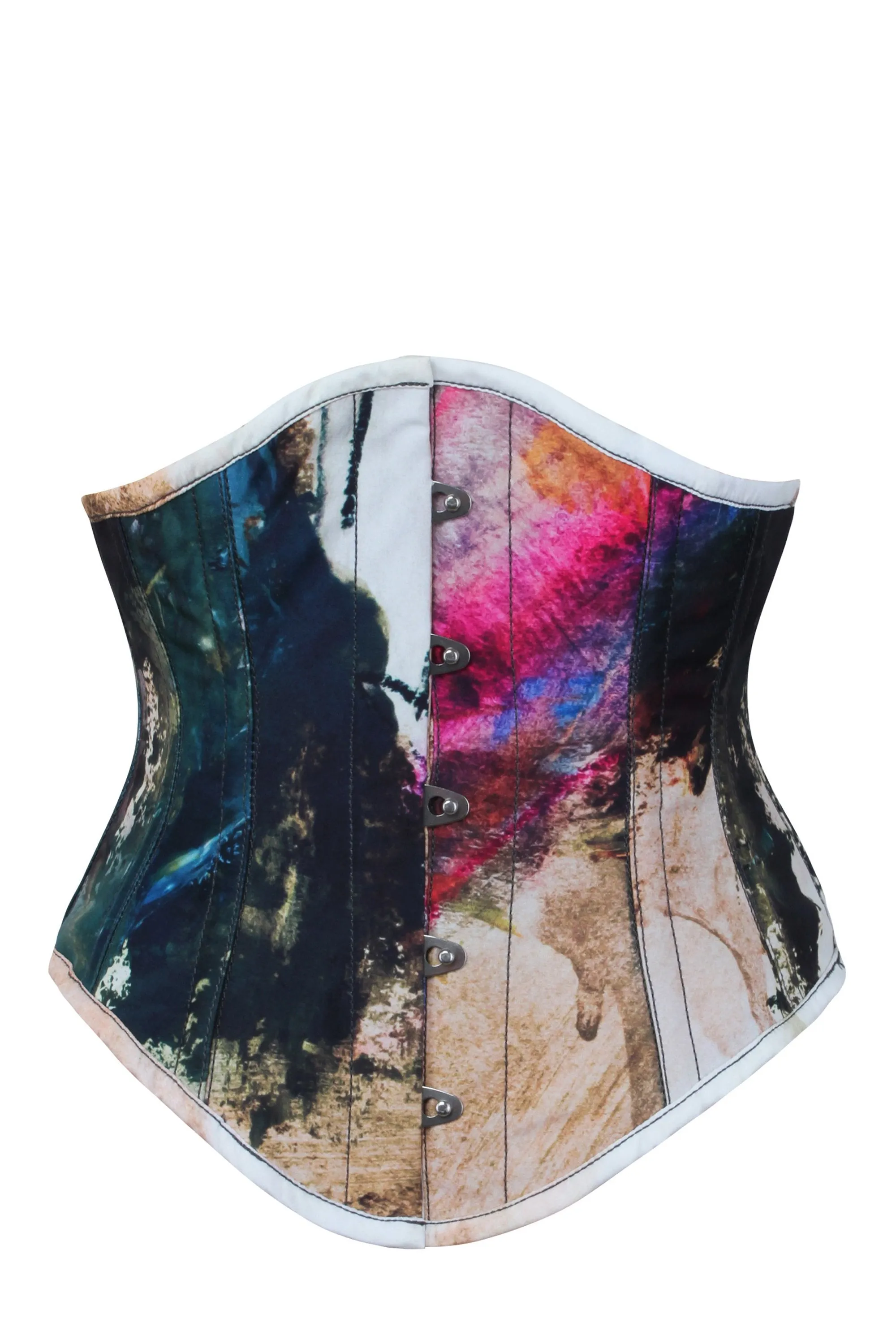 Abstract Ink Waspie Corset sold by Corset Story