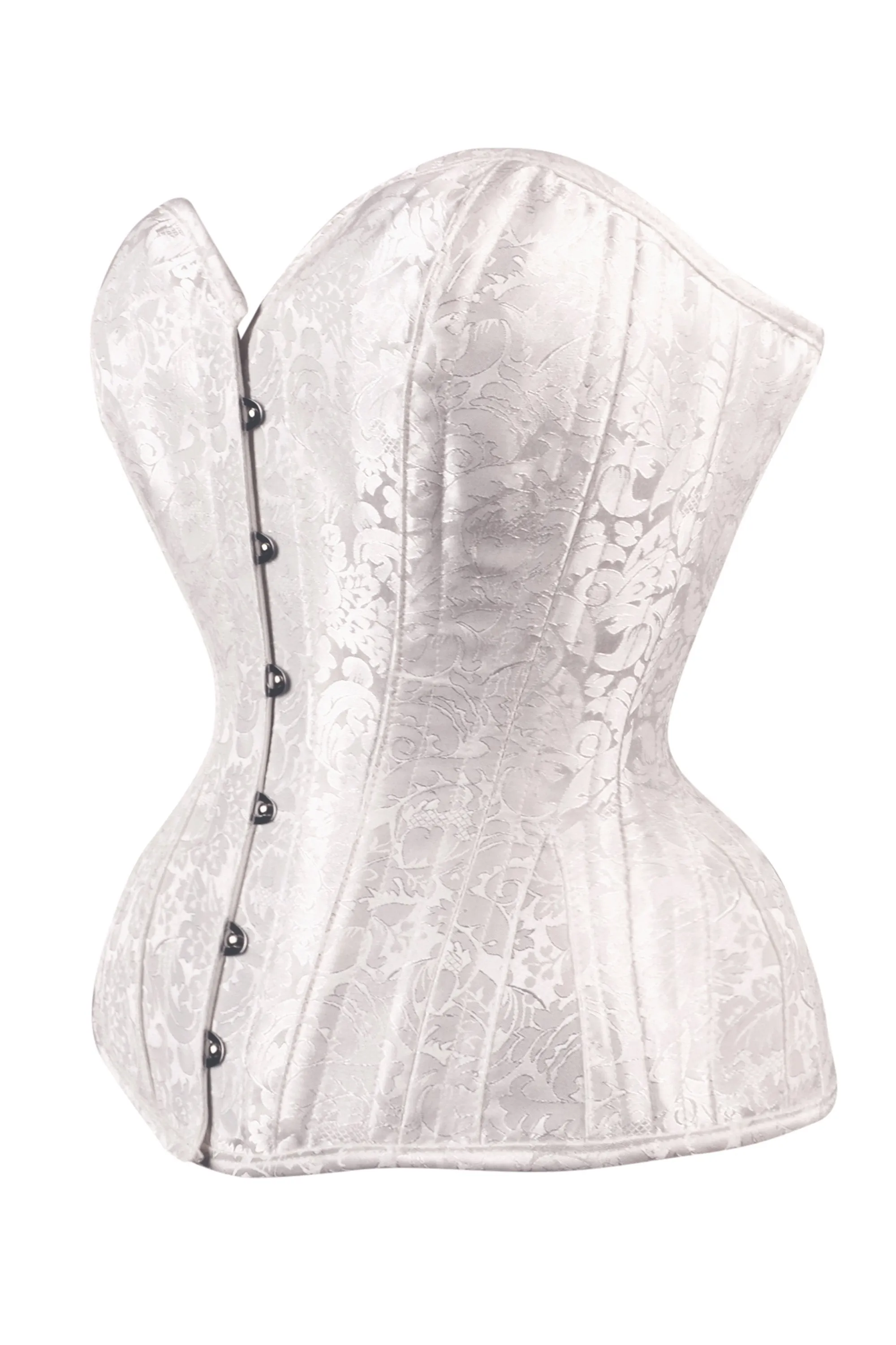 White Brocade Expert Waist Training Corset sold by Corset Story product image thumbnail 5