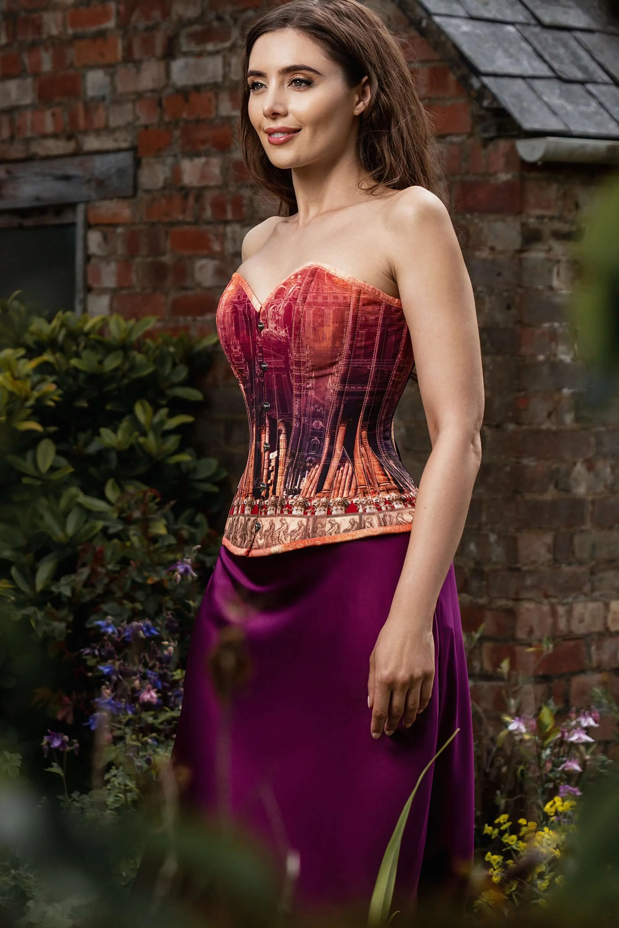 ARCHITECTURAL PRINT WAIST TAMING CORSET sold by Corset Story product image thumbnail 5