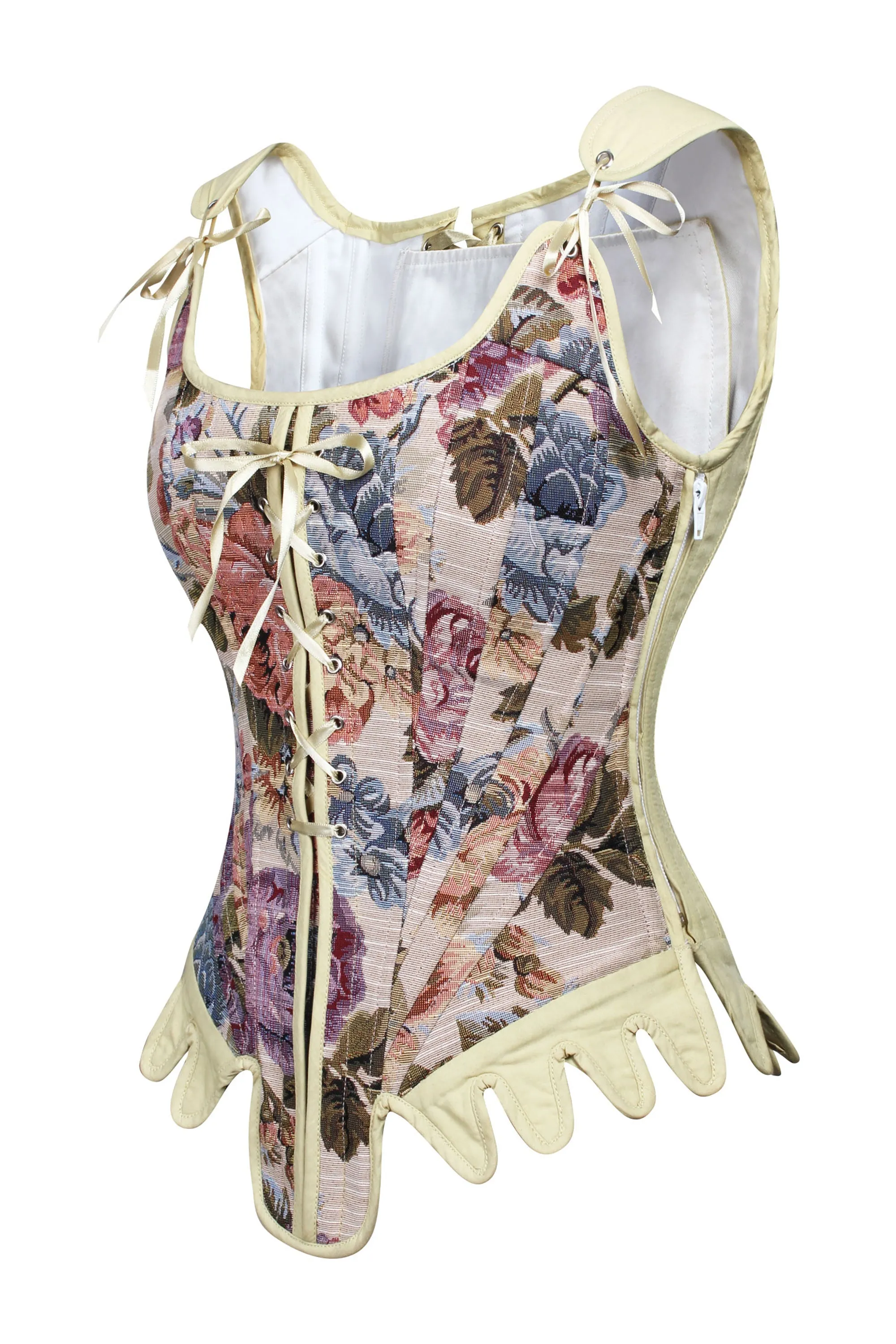 Historically Inspired Floral Tapestry Corset sold by Corset Story product image thumbnail 4