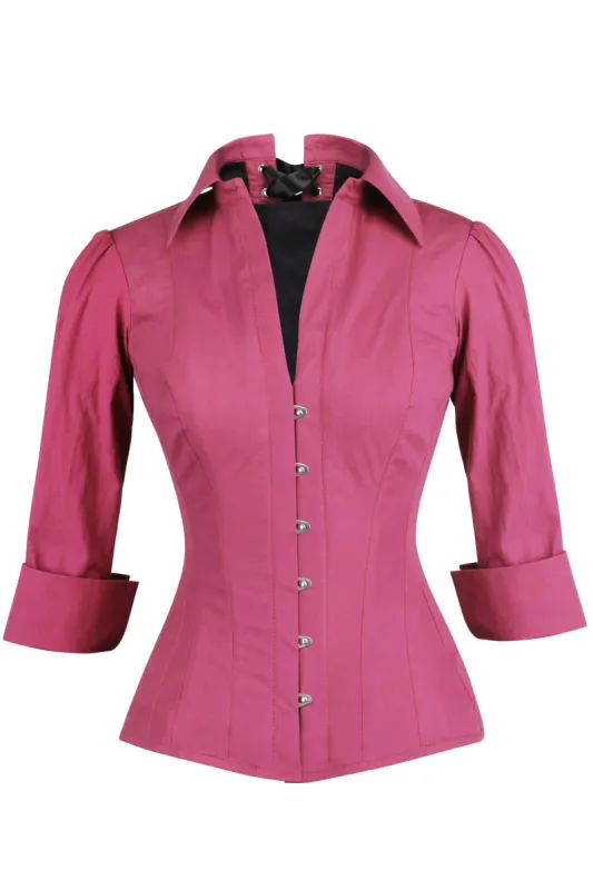Dry Rose Corset Shirt sold by Corset Story