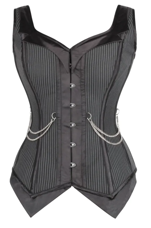 Pinstripe Waistcoat Corset sold by Corset Story
