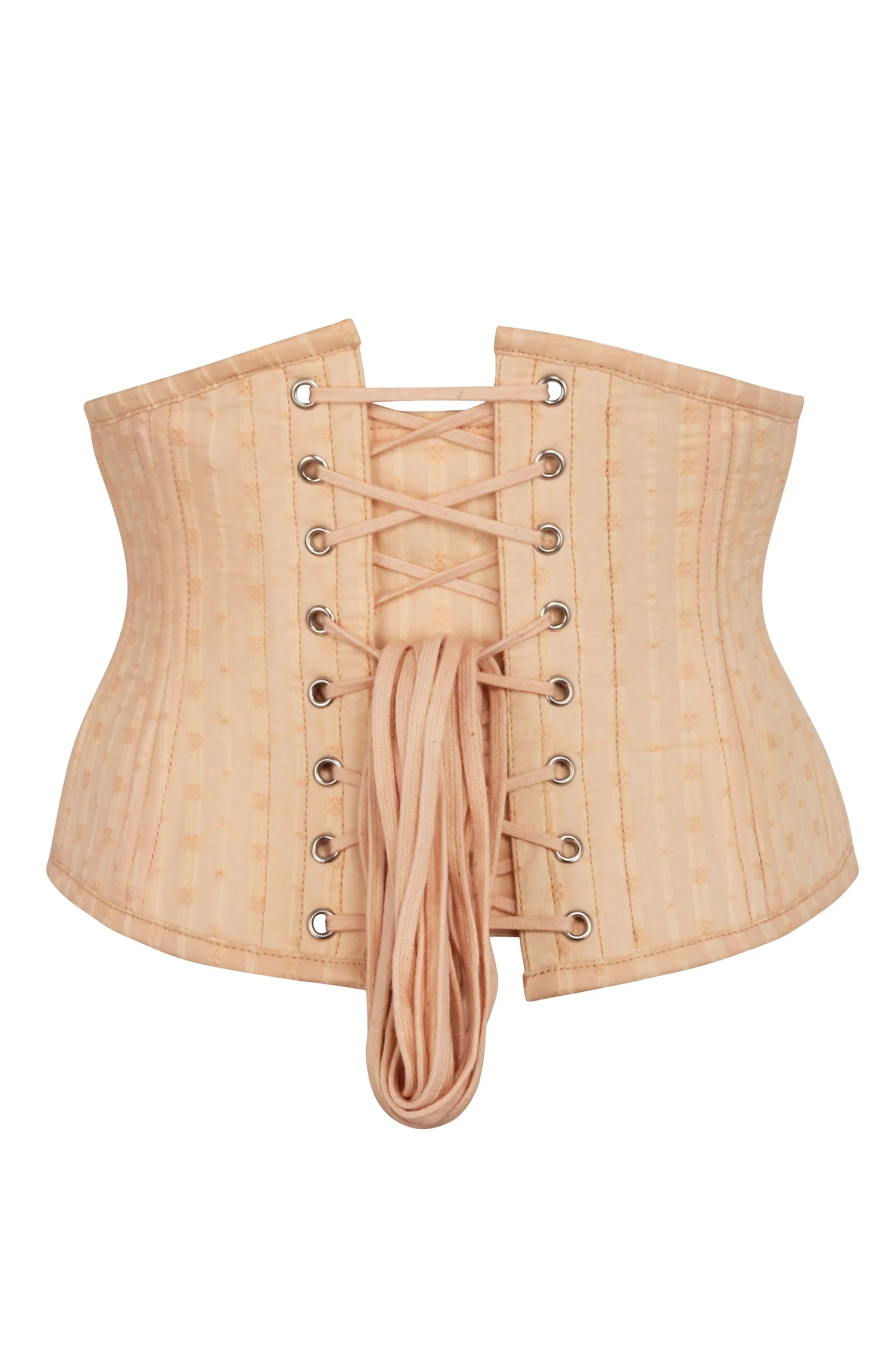 Beige Expert Waist Training Cotton Waspie Corset sold by Corset Story product image thumbnail 2