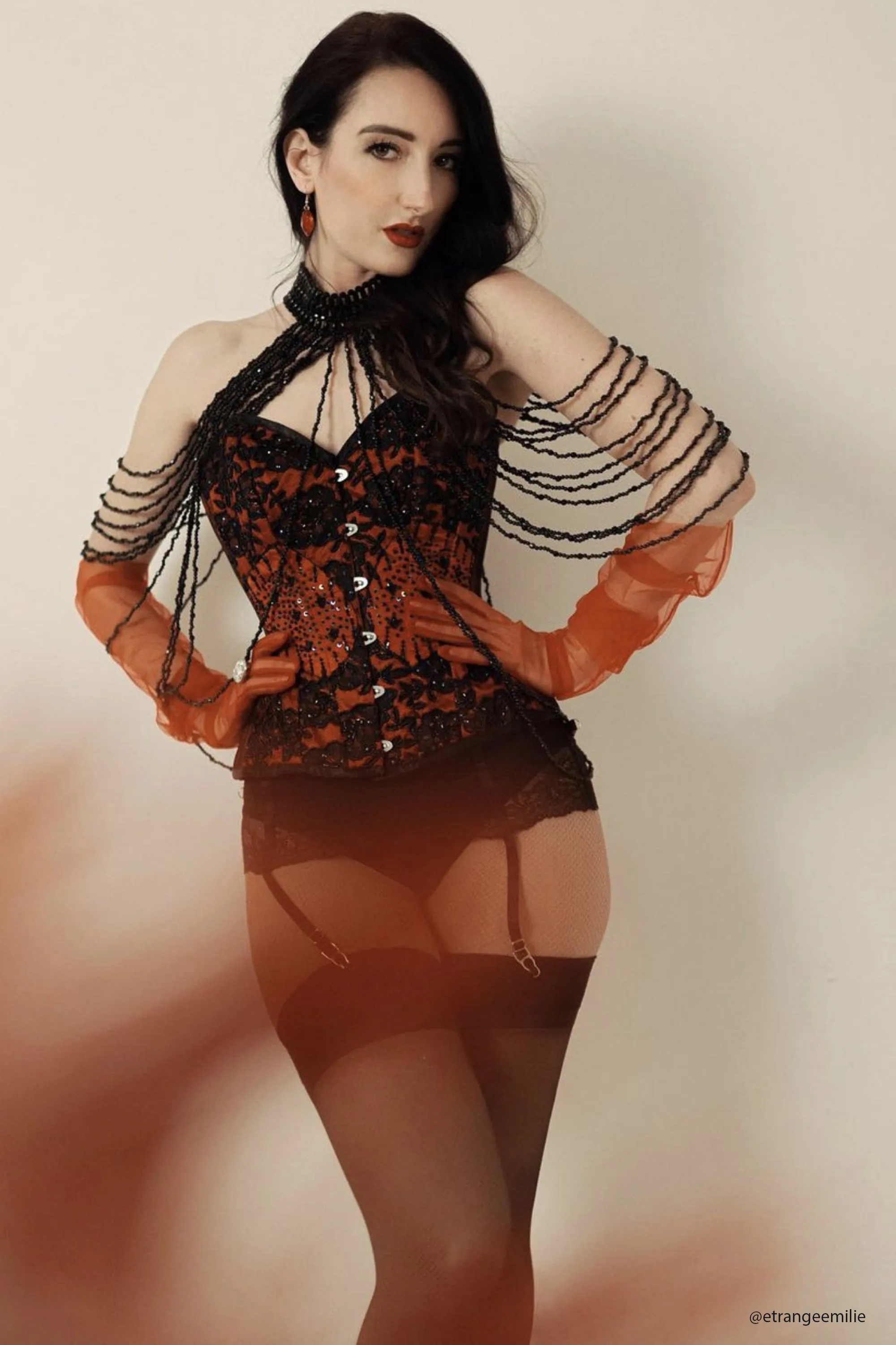 Beautiful Red Couture Corset sold by Corset Story product image thumbnail 4