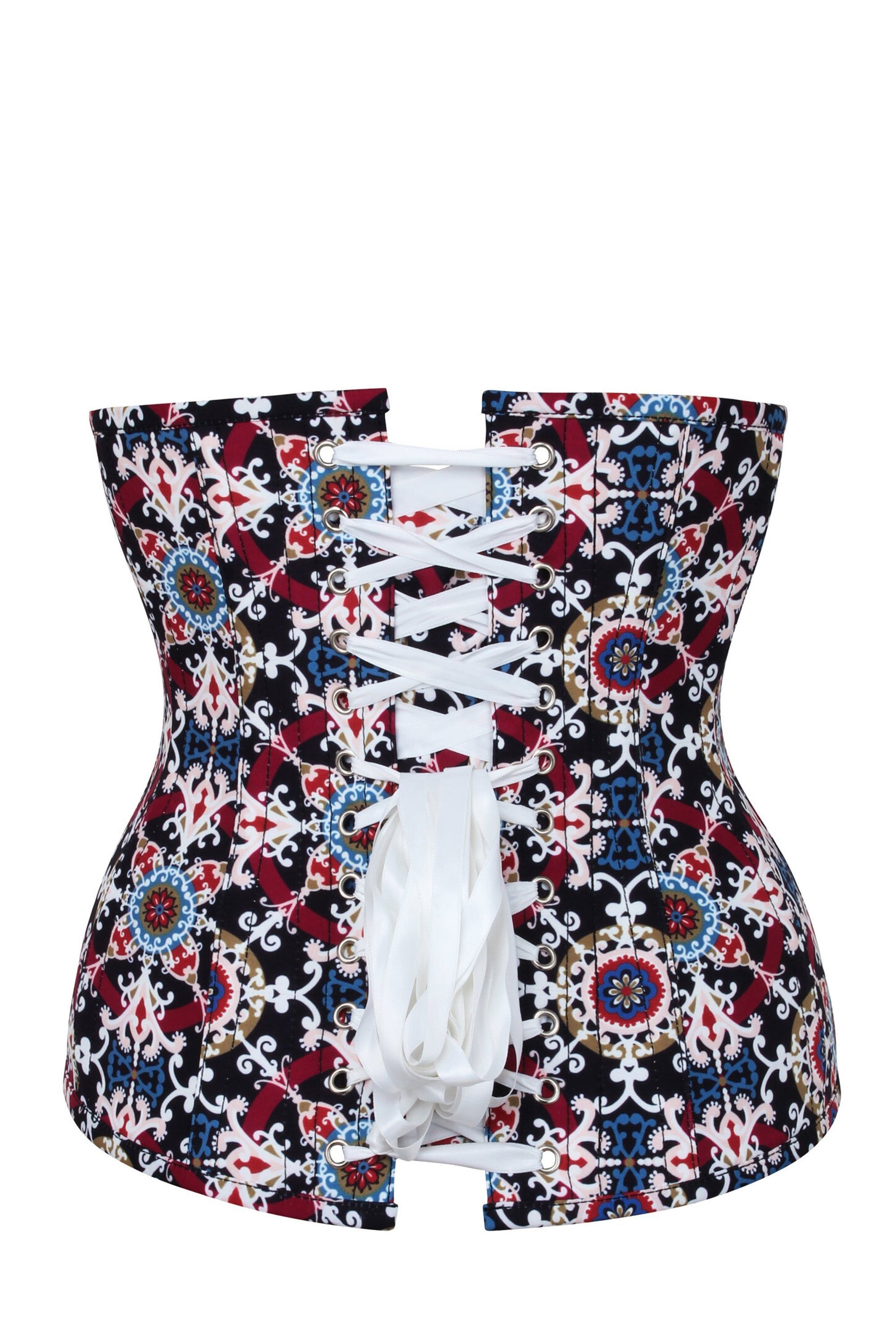 Mosaic Tile Longline Underbust Corset sold by Corset Story product image thumbnail 2