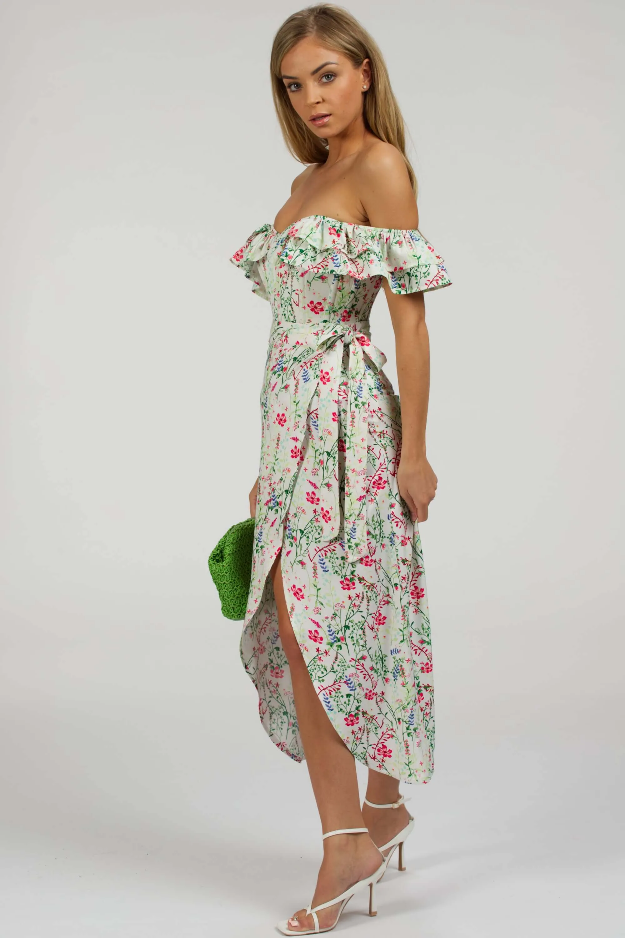 Alyssum Meadow Cotton Corset Top with Double Frill Sleeves sold by Corset Story product image thumbnail 5