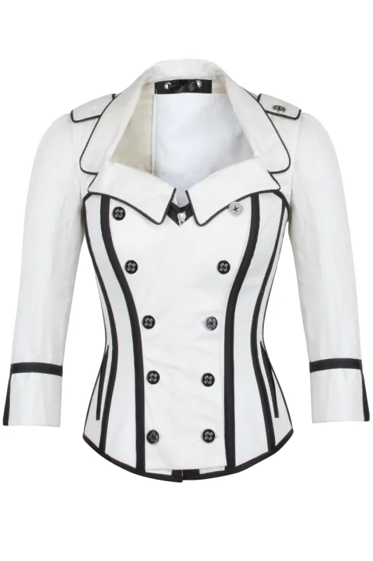 Steampunk Double Breasted Corset Jacket sold by Corset Story