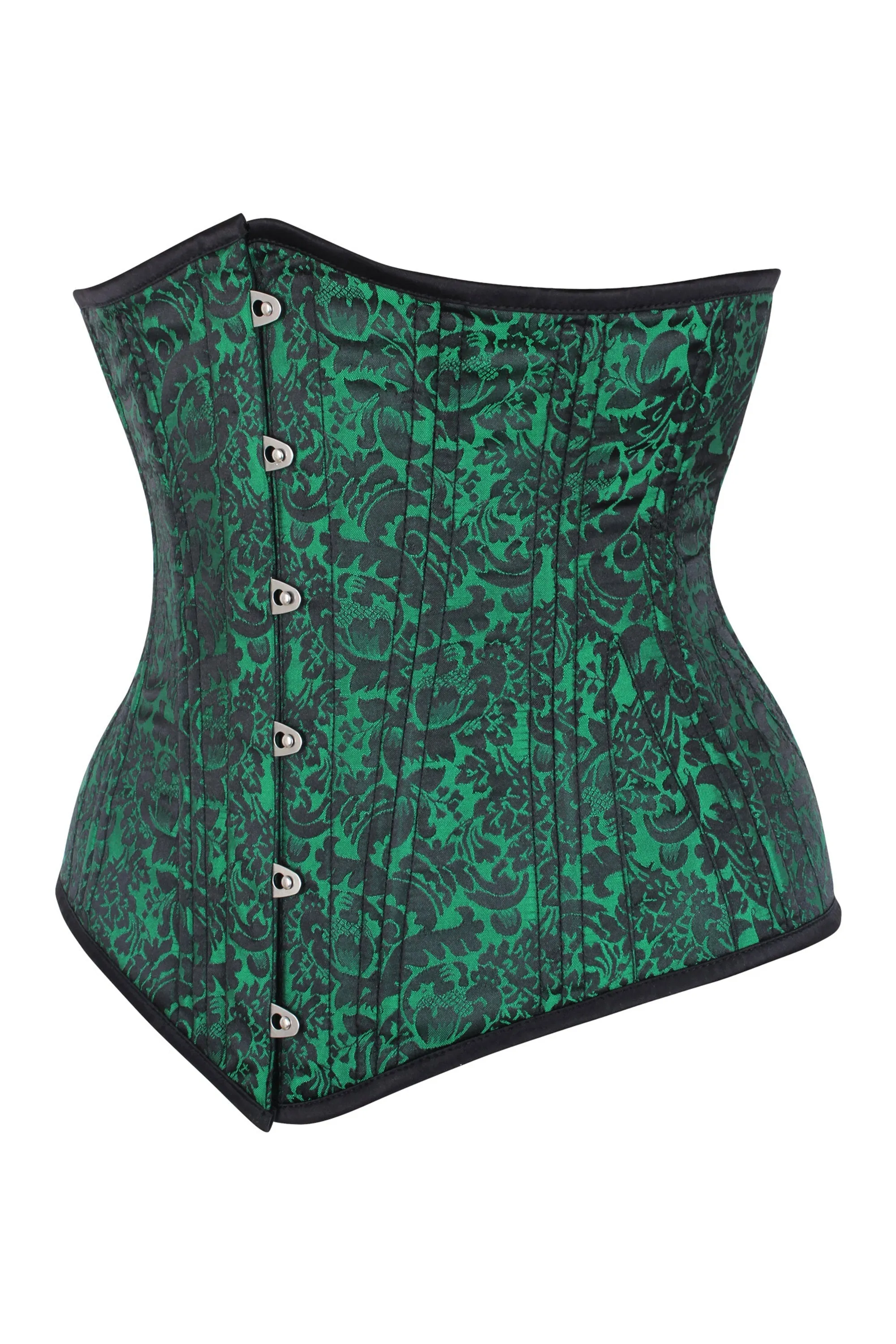 Beautiful Green Waist Training Underbust Corset- Longline sold by Corset Story product image thumbnail 3