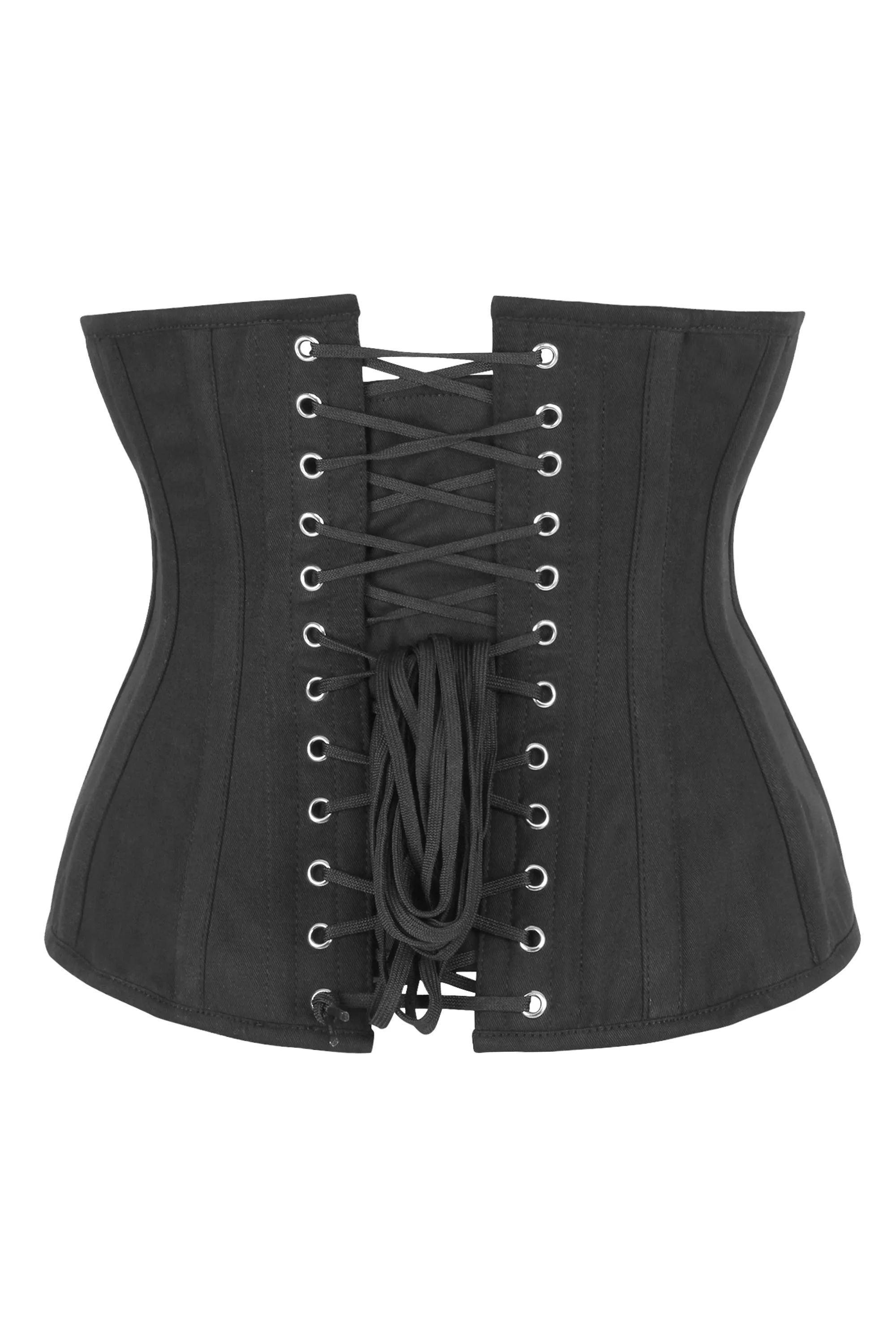 Single Layer Longline Underbust Corset in Black sold by Corset Story product image thumbnail 2