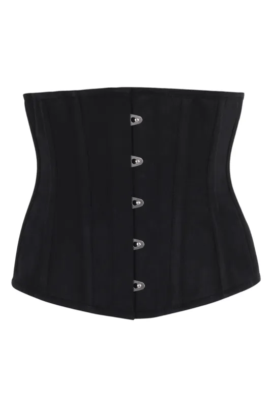 Single Layer Underbust Corset in Black sold by Corset Story