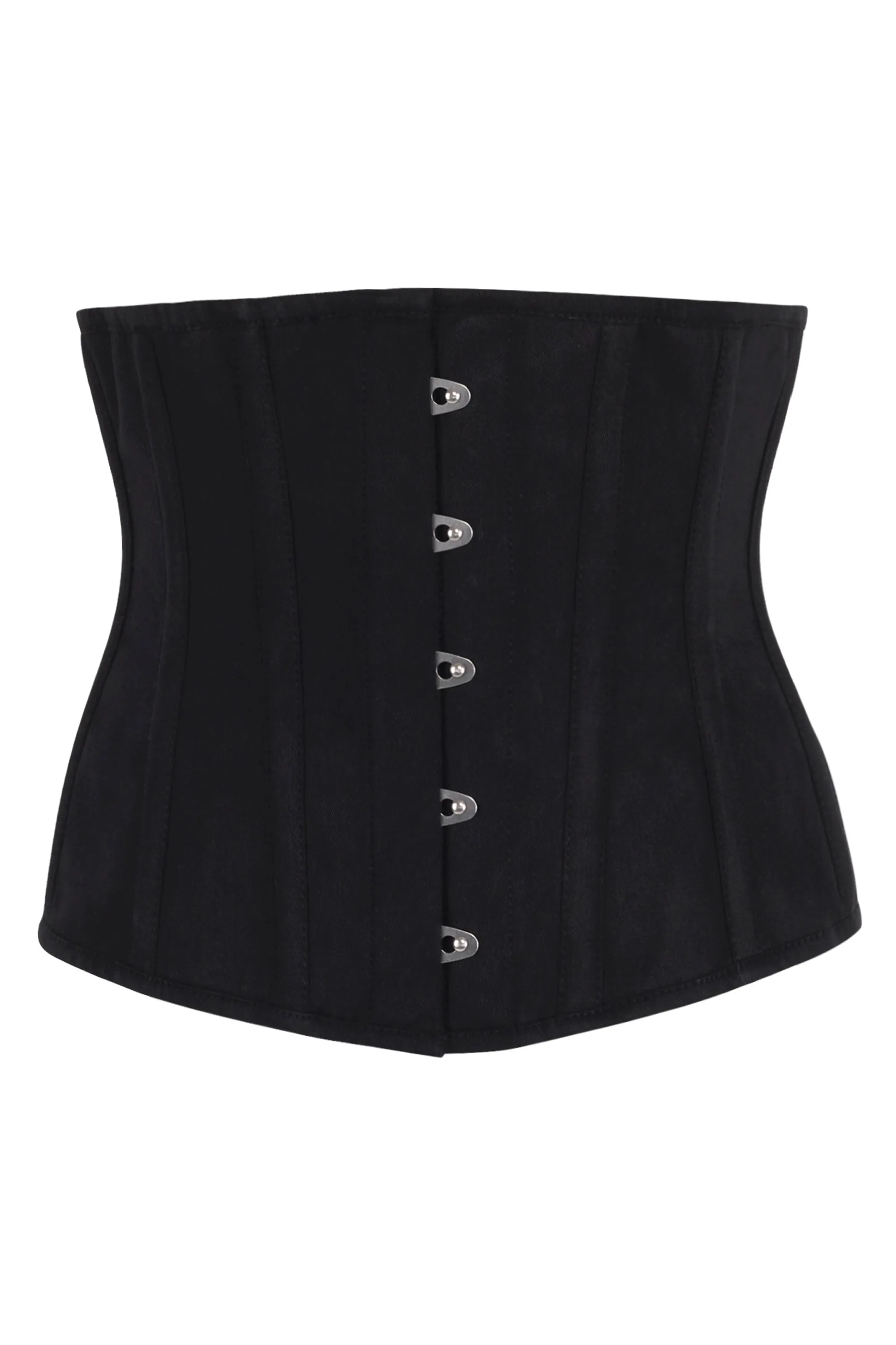 Single Layer Underbust Corset in Black sold by Corset Story