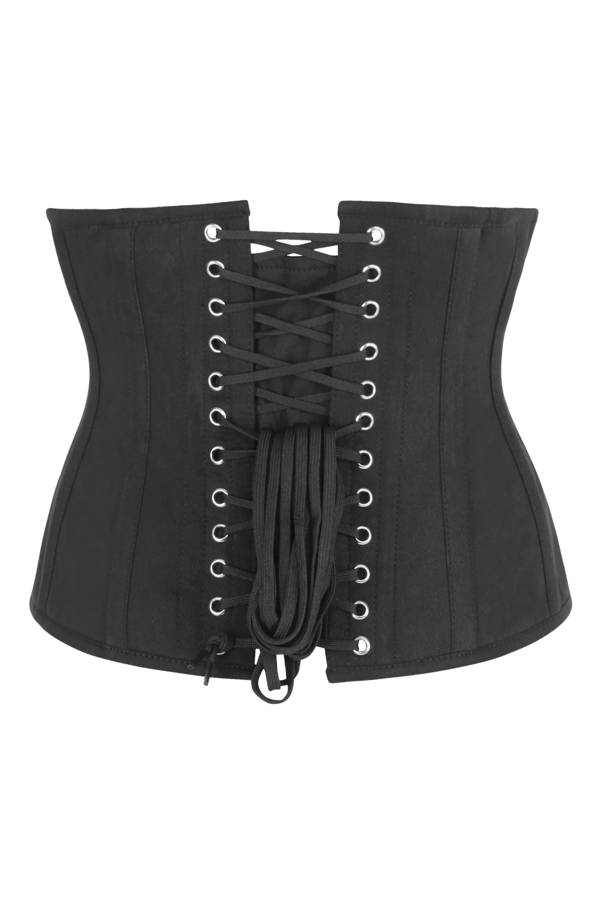Single Layer Underbust Corset in Black sold by Corset Story product image thumbnail 2