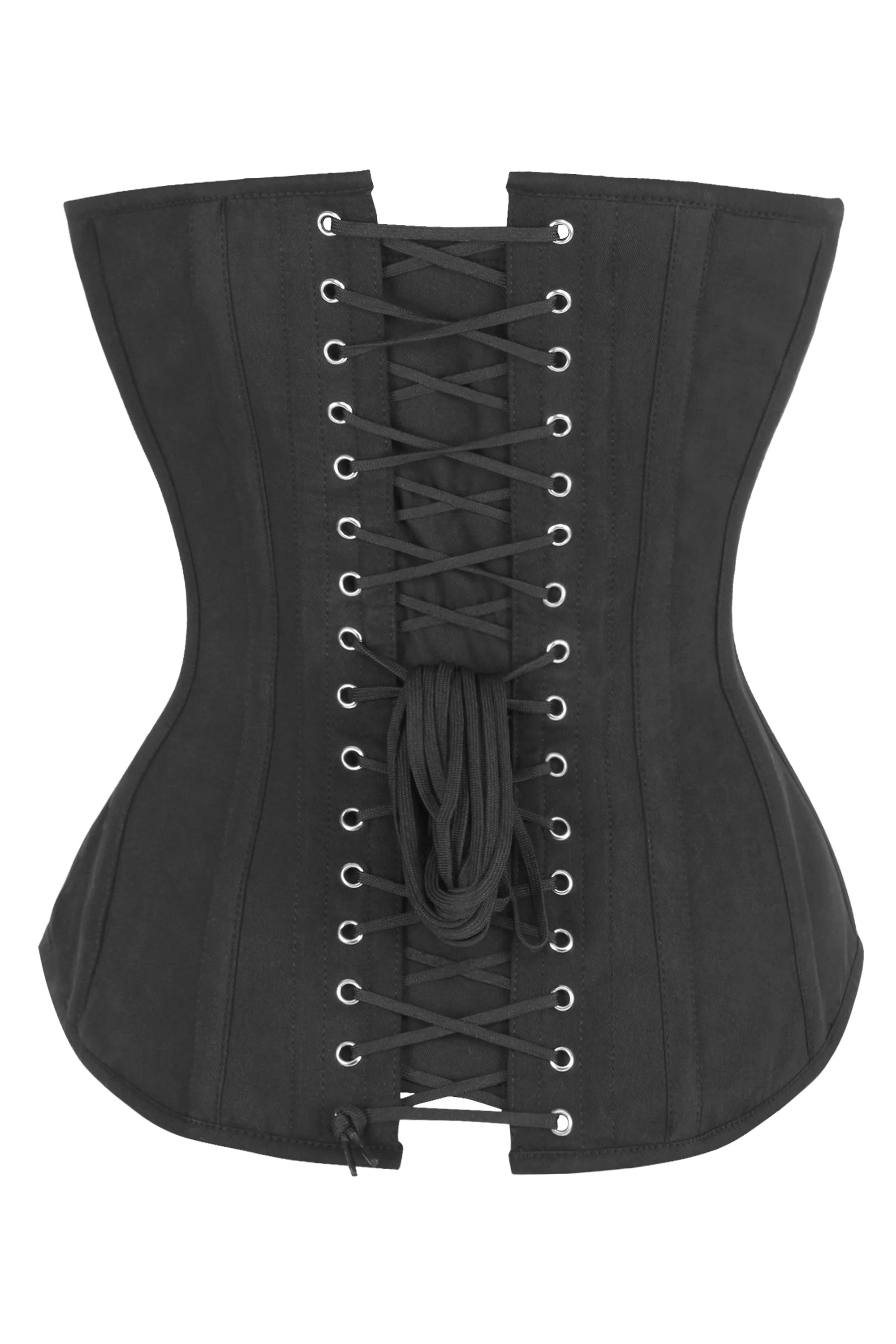 Single Layer Longline Overbust Corset in Black sold by Corset Story product image thumbnail 2