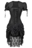 Historically Inspired Black Corset Dress with Bolero sold by Corset Story