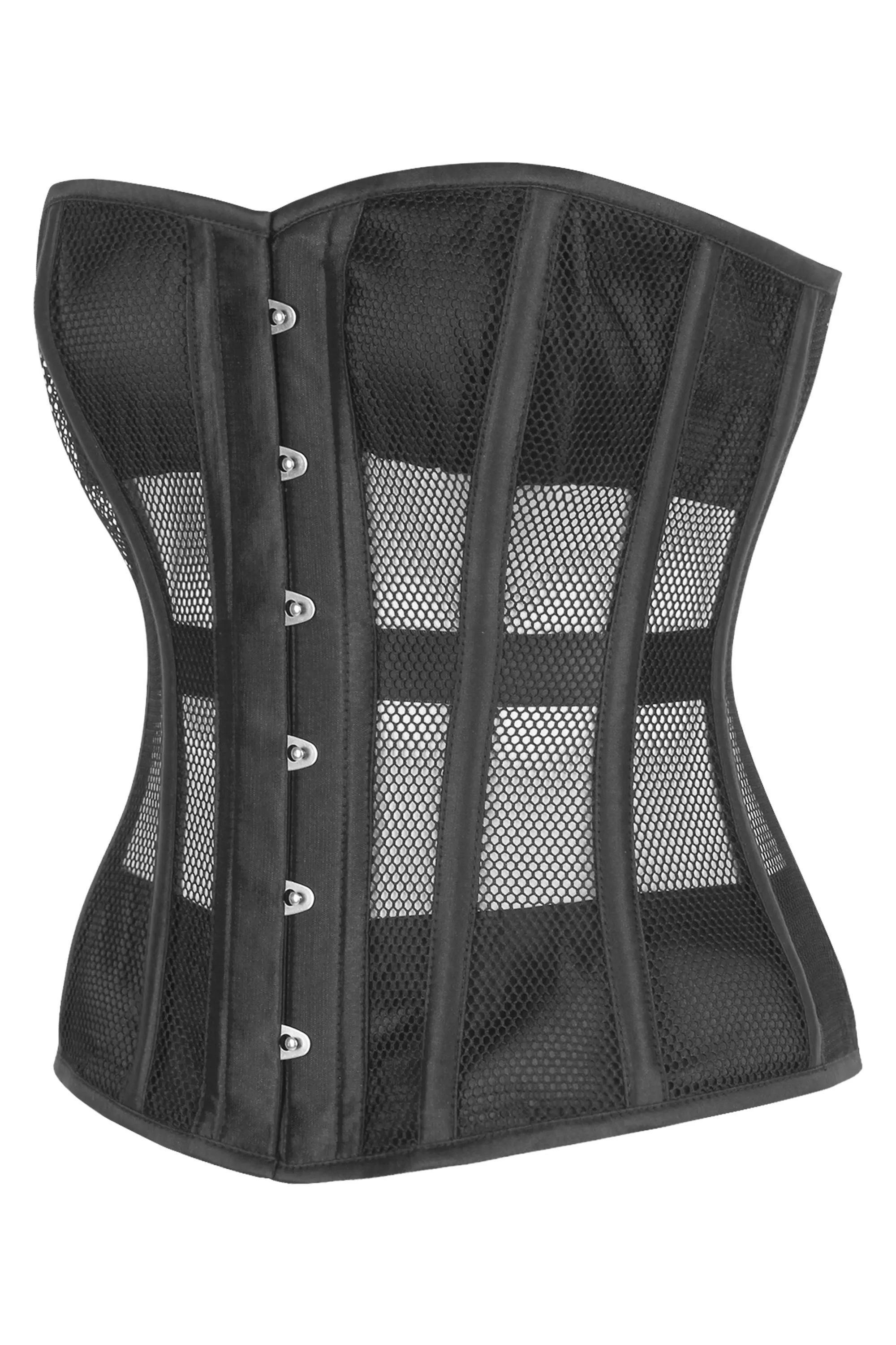 Black Overbust Mesh Corset sold by Corset Story product image thumbnail 3