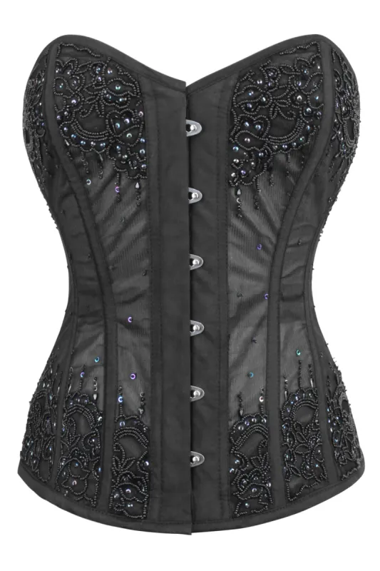 Black Mesh Couture Corset sold by Corset Story