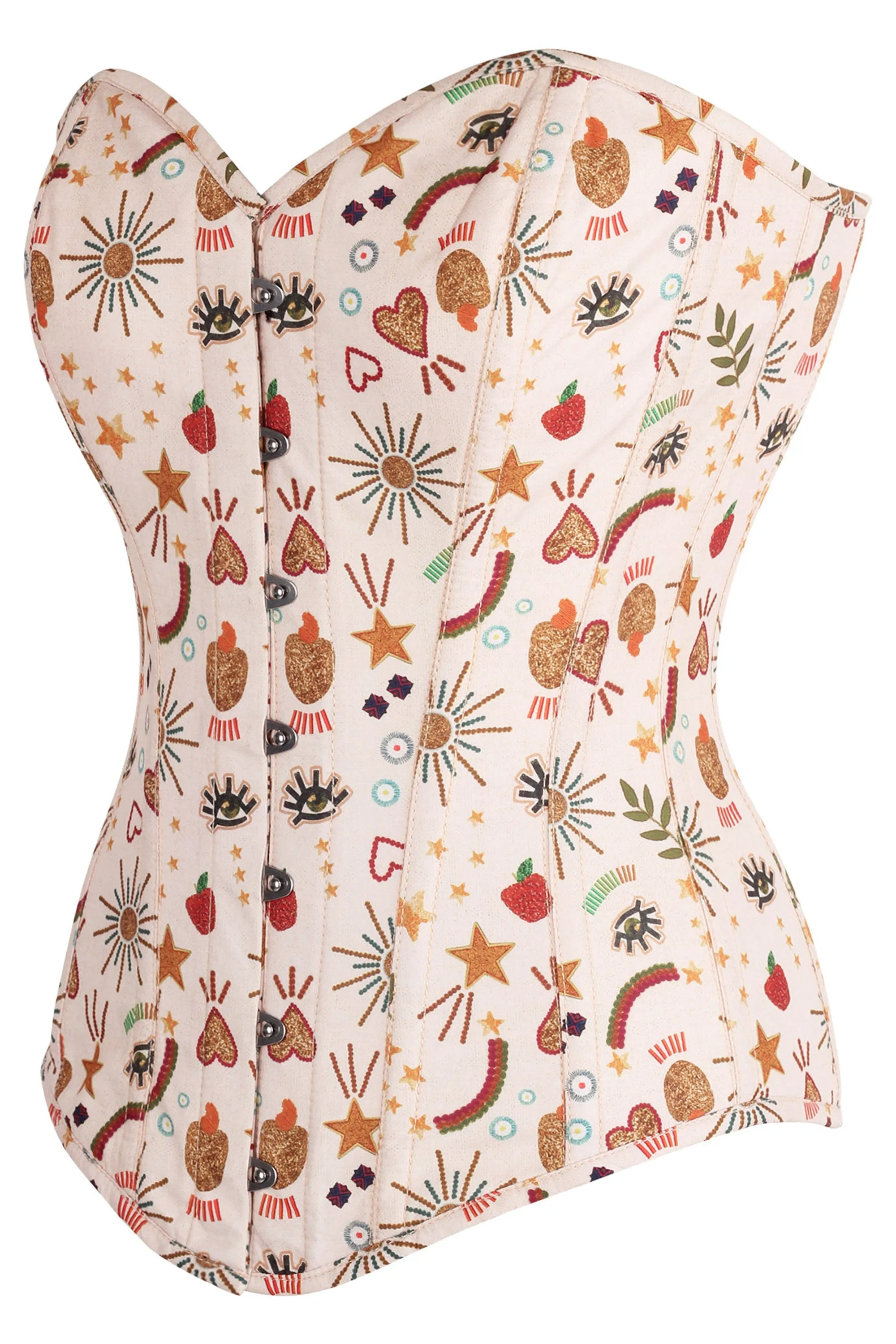 Instant Shape Cotton Print Longline Overbust sold by Corset Story product image thumbnail 3