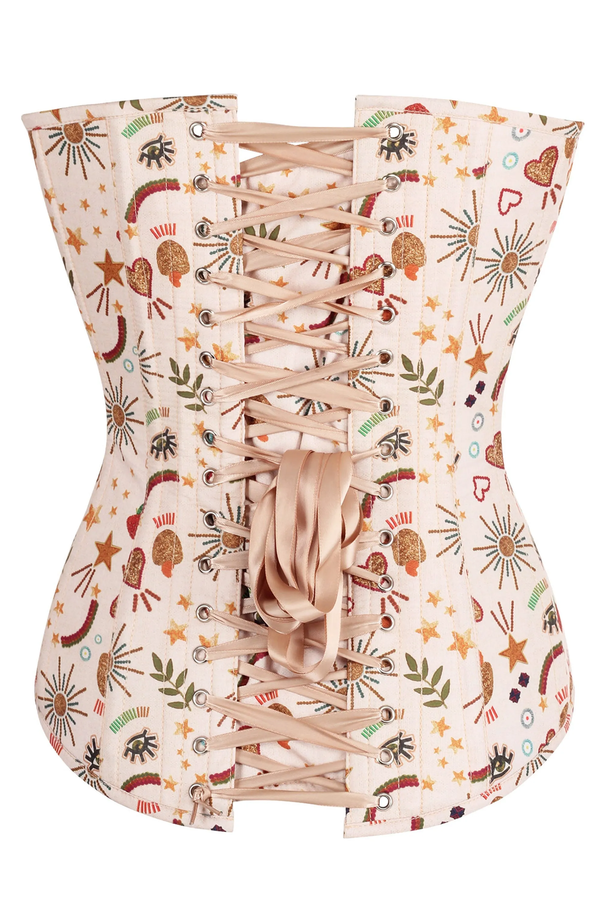 Instant Shape Cotton Print Longline Overbust sold by Corset Story product image thumbnail 2