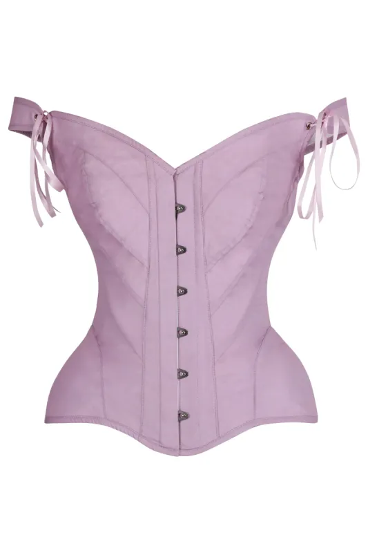 Dawn Pink Sleeved Corset sold by Corset Story