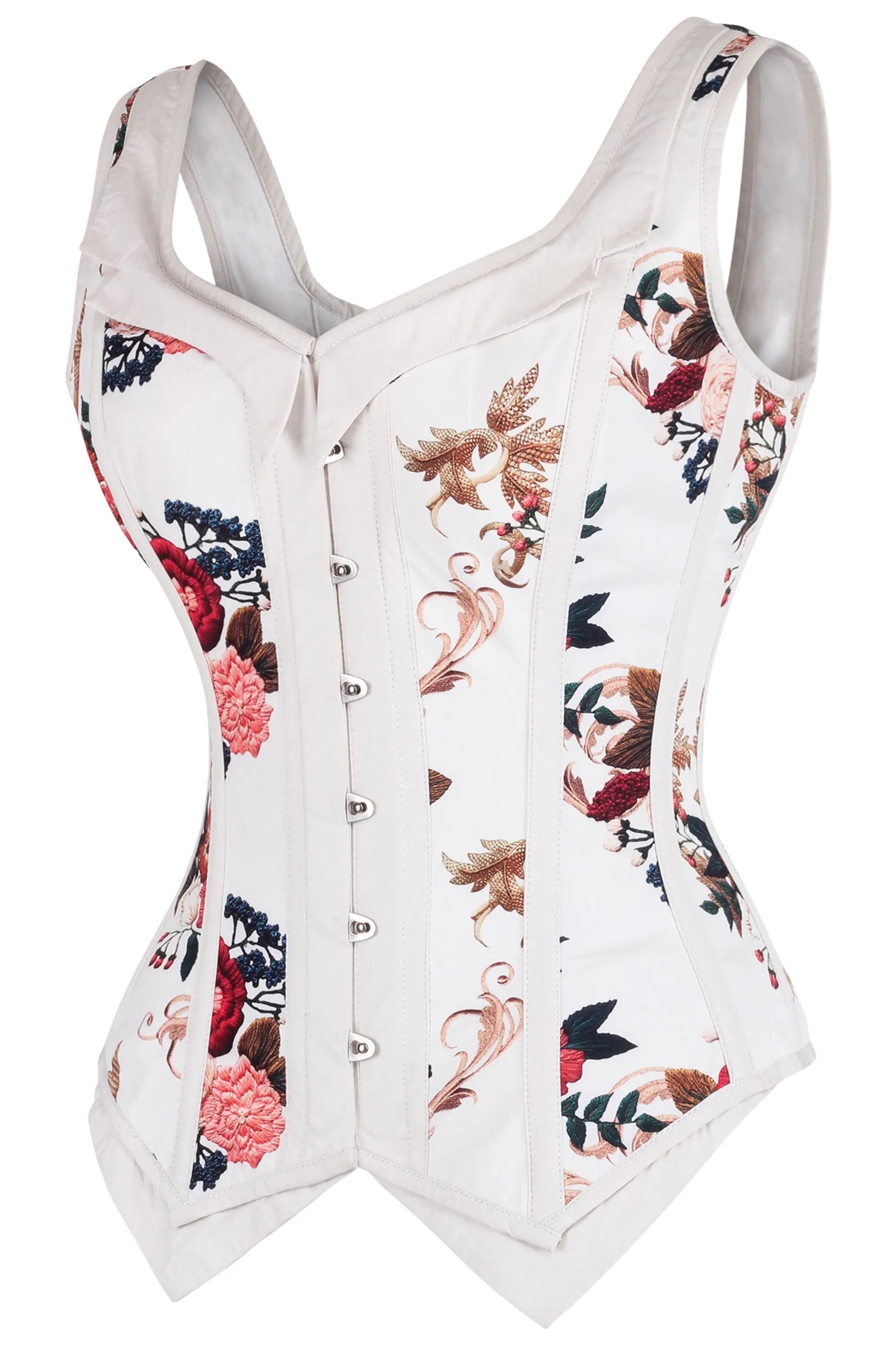Floral Print Waistcoat Corset sold by Corset Story product image thumbnail 3
