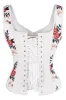 Floral Print Waistcoat Corset sold by Corset Story