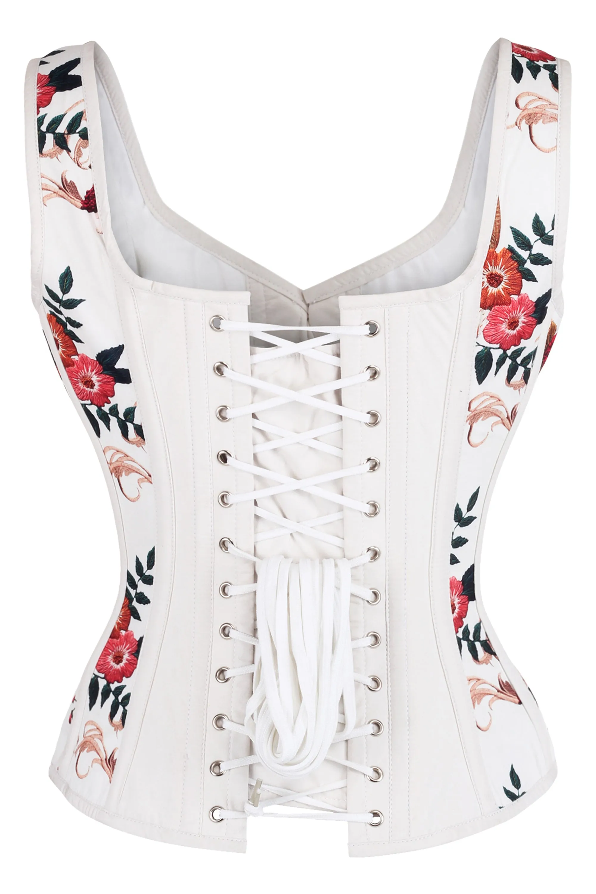 Floral Print Waistcoat Corset sold by Corset Story product image thumbnail 2