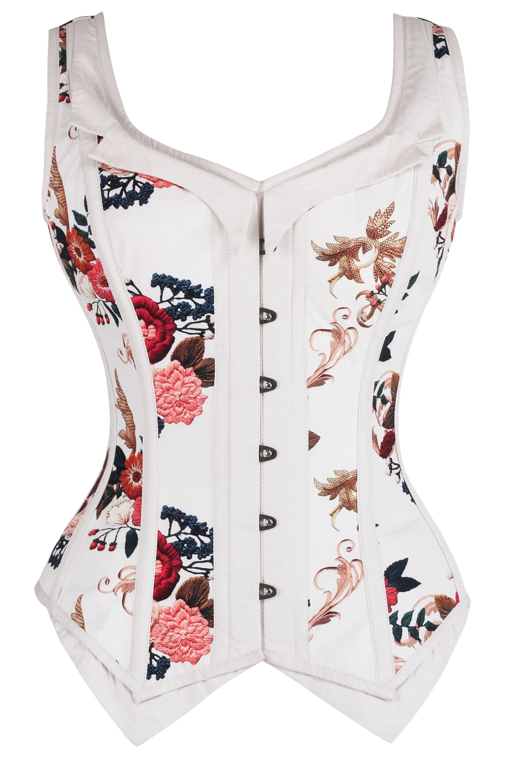 Floral Print Waistcoat Corset sold by Corset Story
