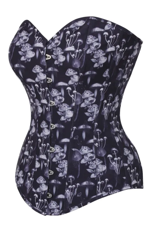 Wild Mushroom Longline Overbust Corset sold by Corset Story