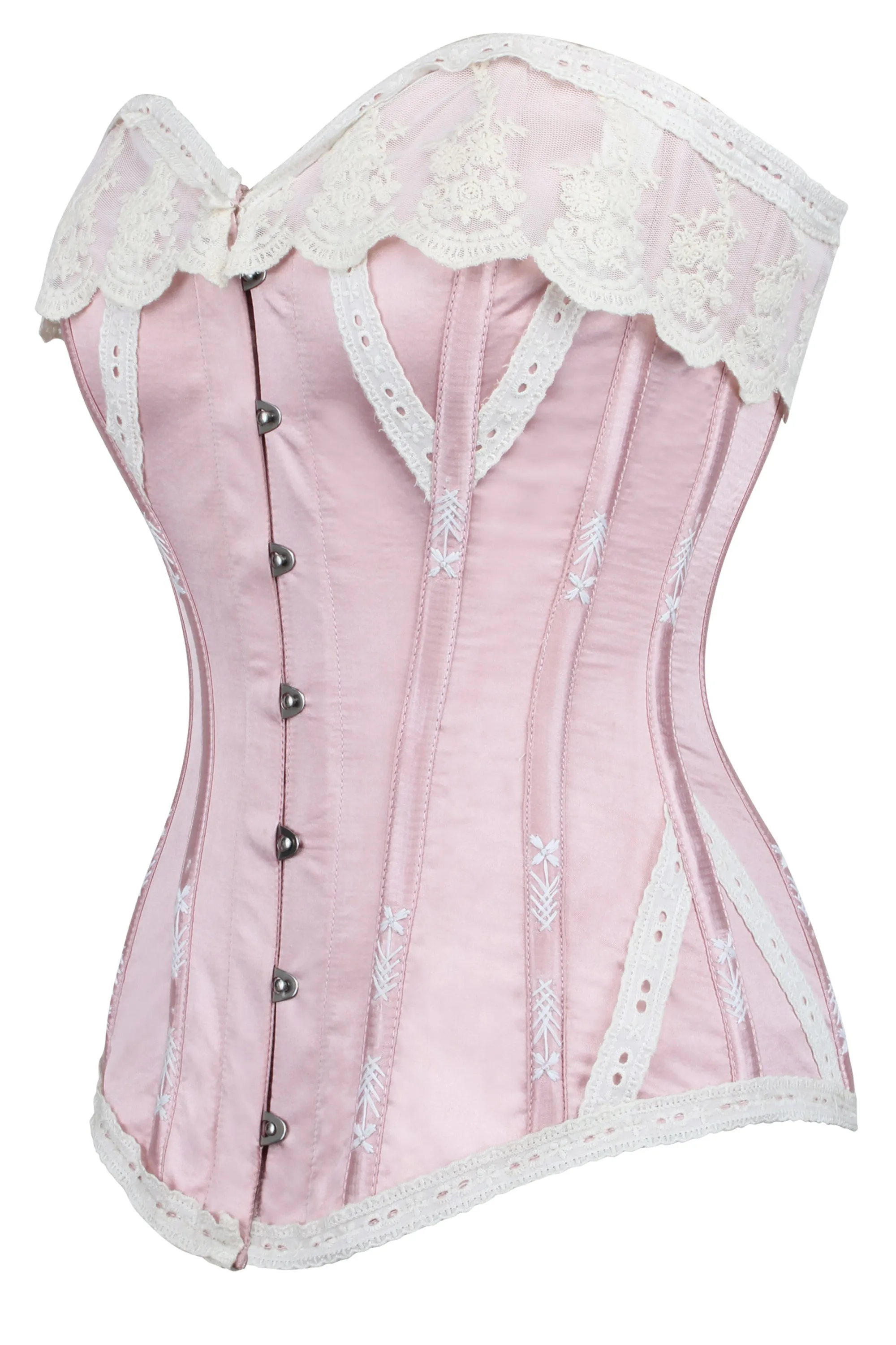 Historic Lace Corset finished with Flossing sold by Corset Story