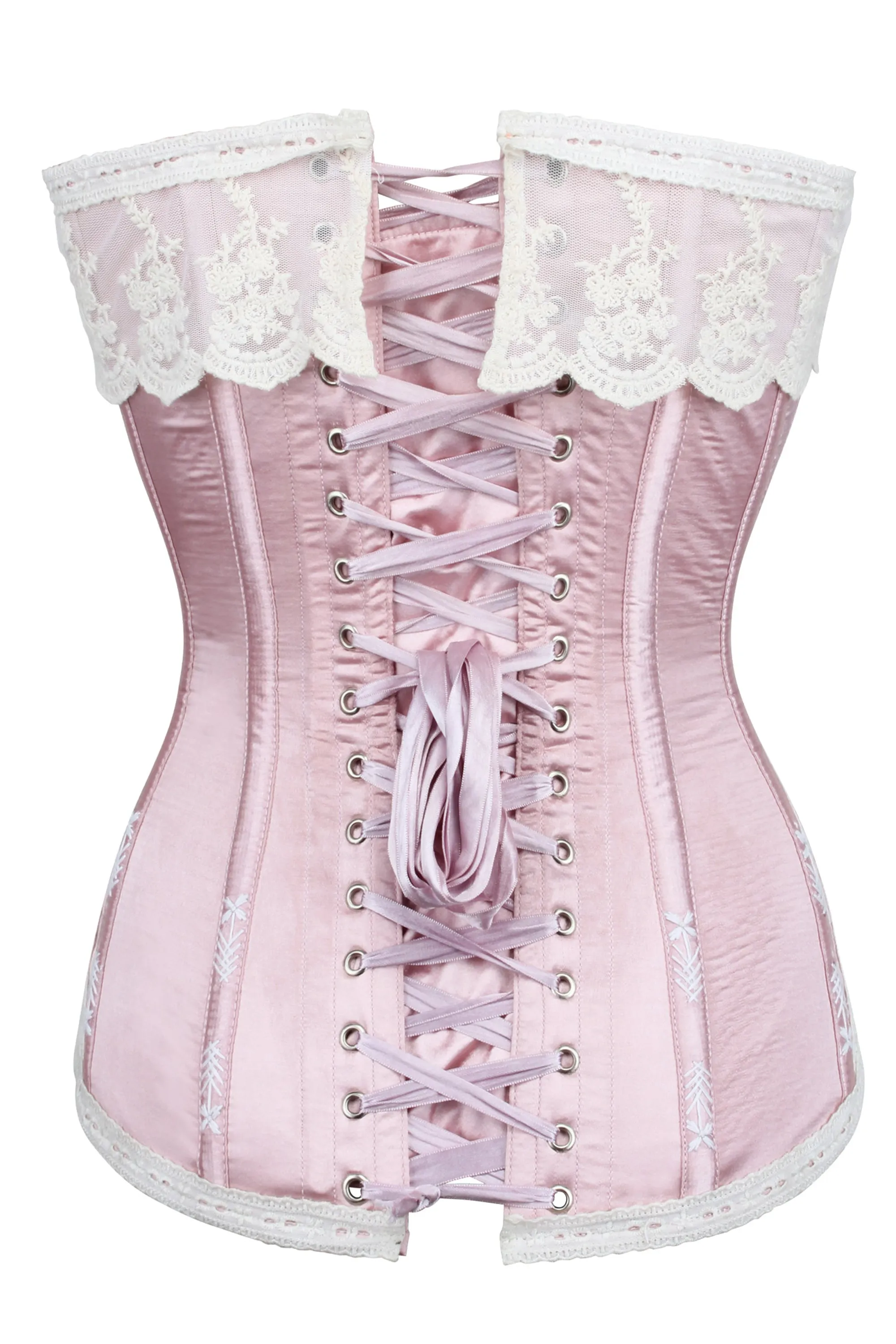 Historic Lace Corset finished with Flossing sold by Corset Story product image thumbnail 3
