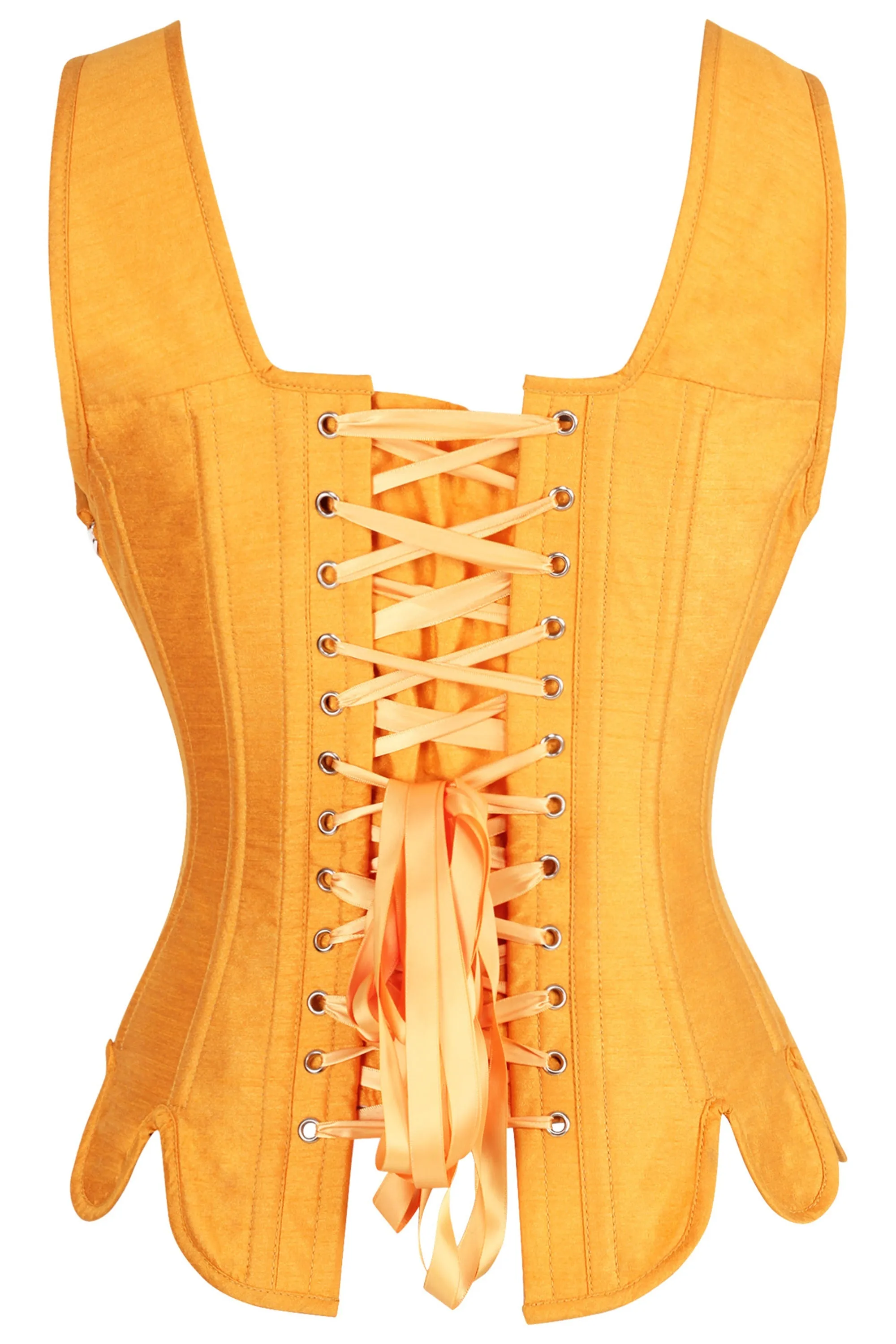 Historically Inspired Overbust Corset in Gold sold by Corset Story product image thumbnail 2