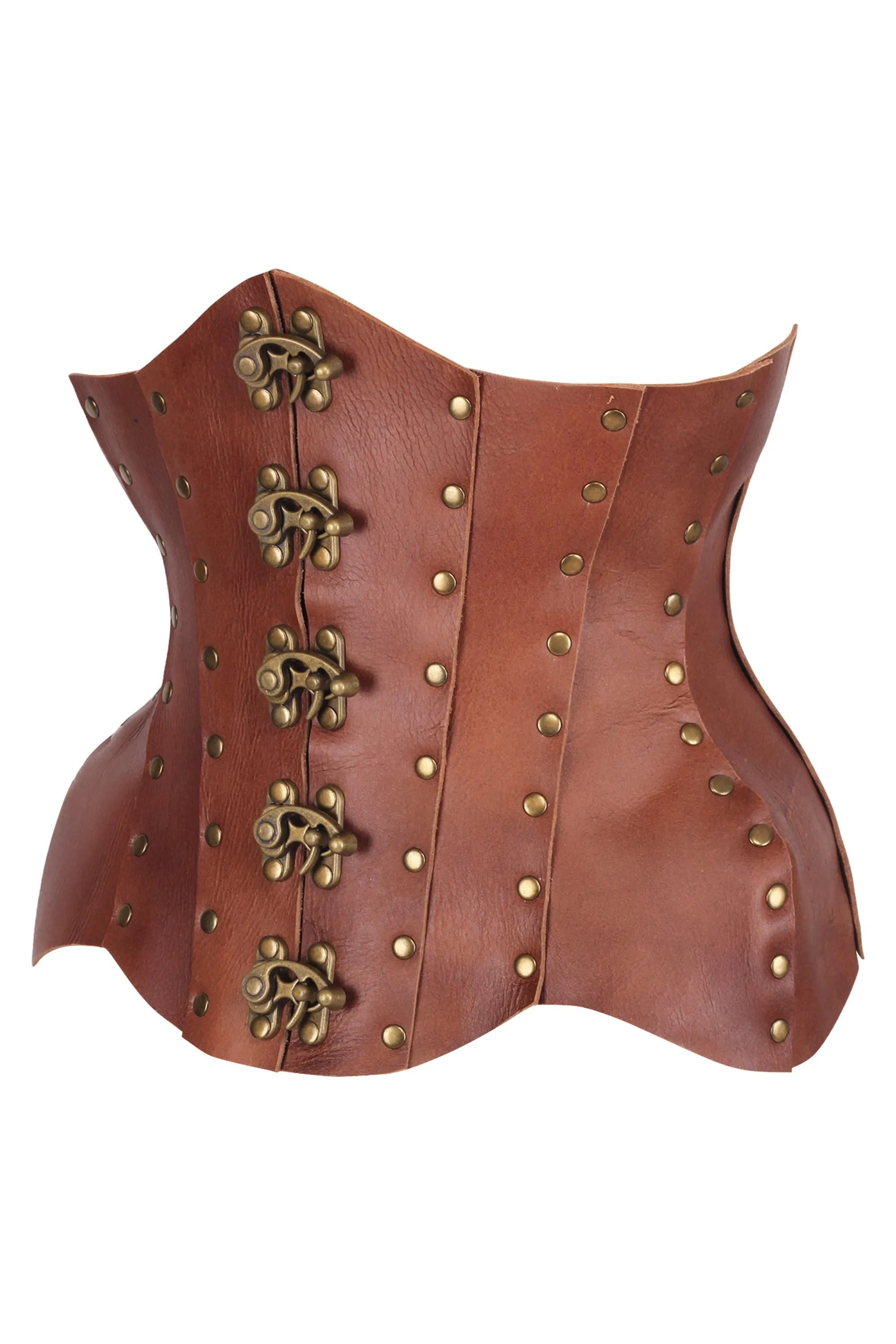 Handmade Leather Underbust Corset – Premium Quality for Re-Enactments & Renfaire Elegance sold by Corset Story product image thumbnail 3
