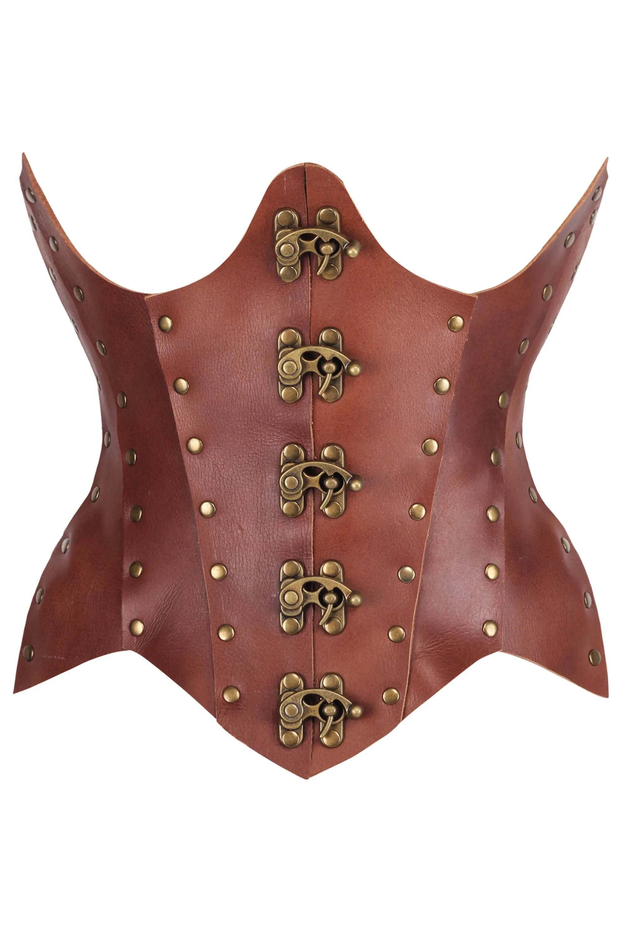 Handmade Nappa Leather Corset with Antique Brass Detailing – Premium Quality and Craftsmanship sold by Corset Story