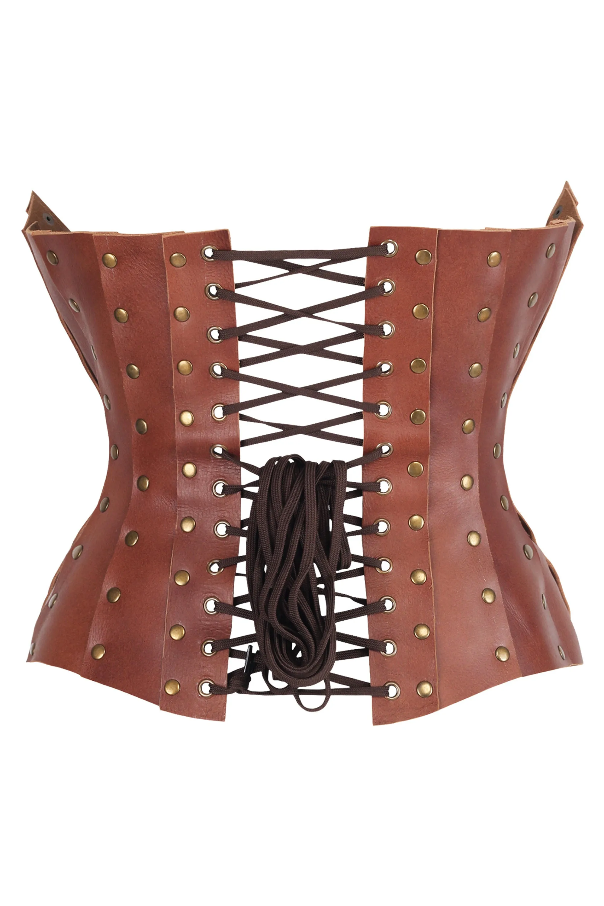 Handmade Nappa Leather Corset with Antique Brass Detailing – Premium Quality and Craftsmanship sold by Corset Story product image thumbnail 2