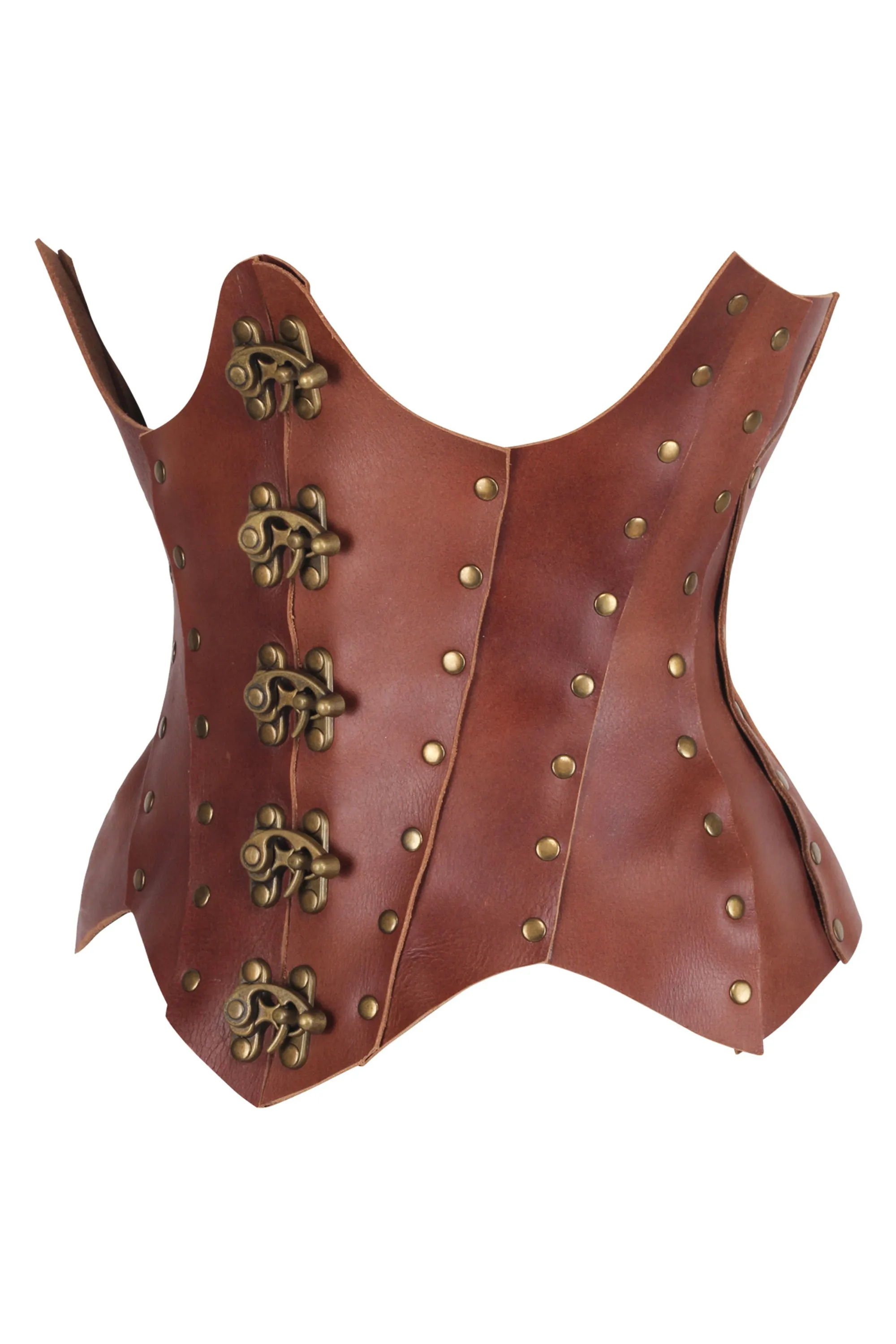 Handmade Nappa Leather Corset with Antique Brass Detailing – Premium Quality and Craftsmanship sold by Corset Story product image thumbnail 3