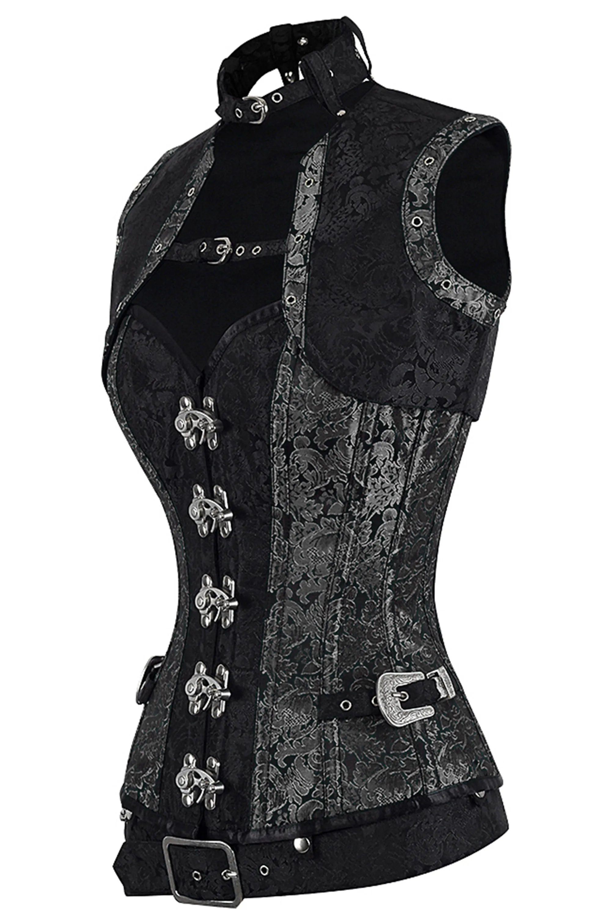 Handmade Full Steel Boned Corset with Sleeveless Jacket – Corset Story Design (2012) sold by Corset Story product image thumbnail 3