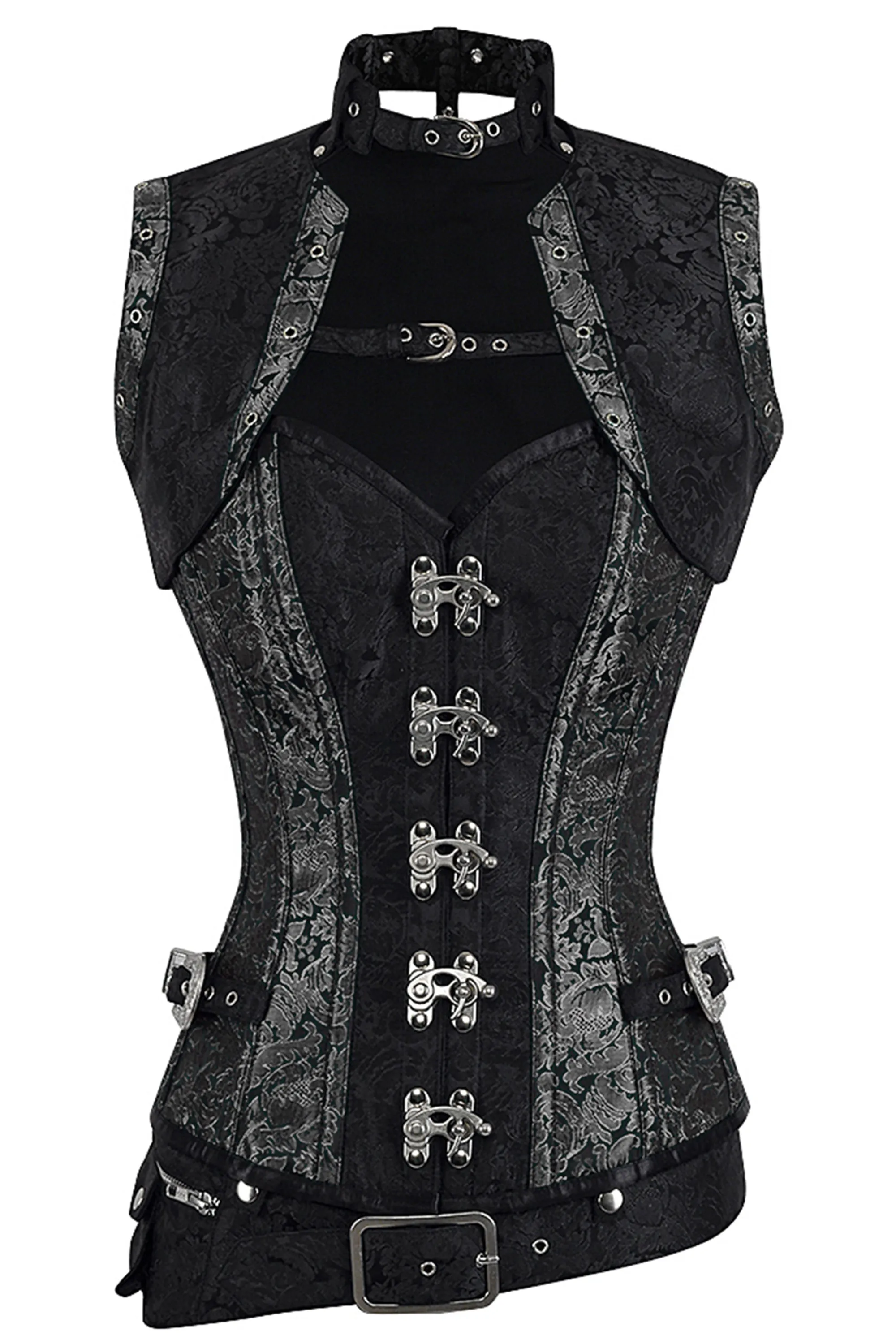 Handmade Full Steel Boned Corset with Sleeveless Jacket – Corset Story Design (2012) sold by Corset Story