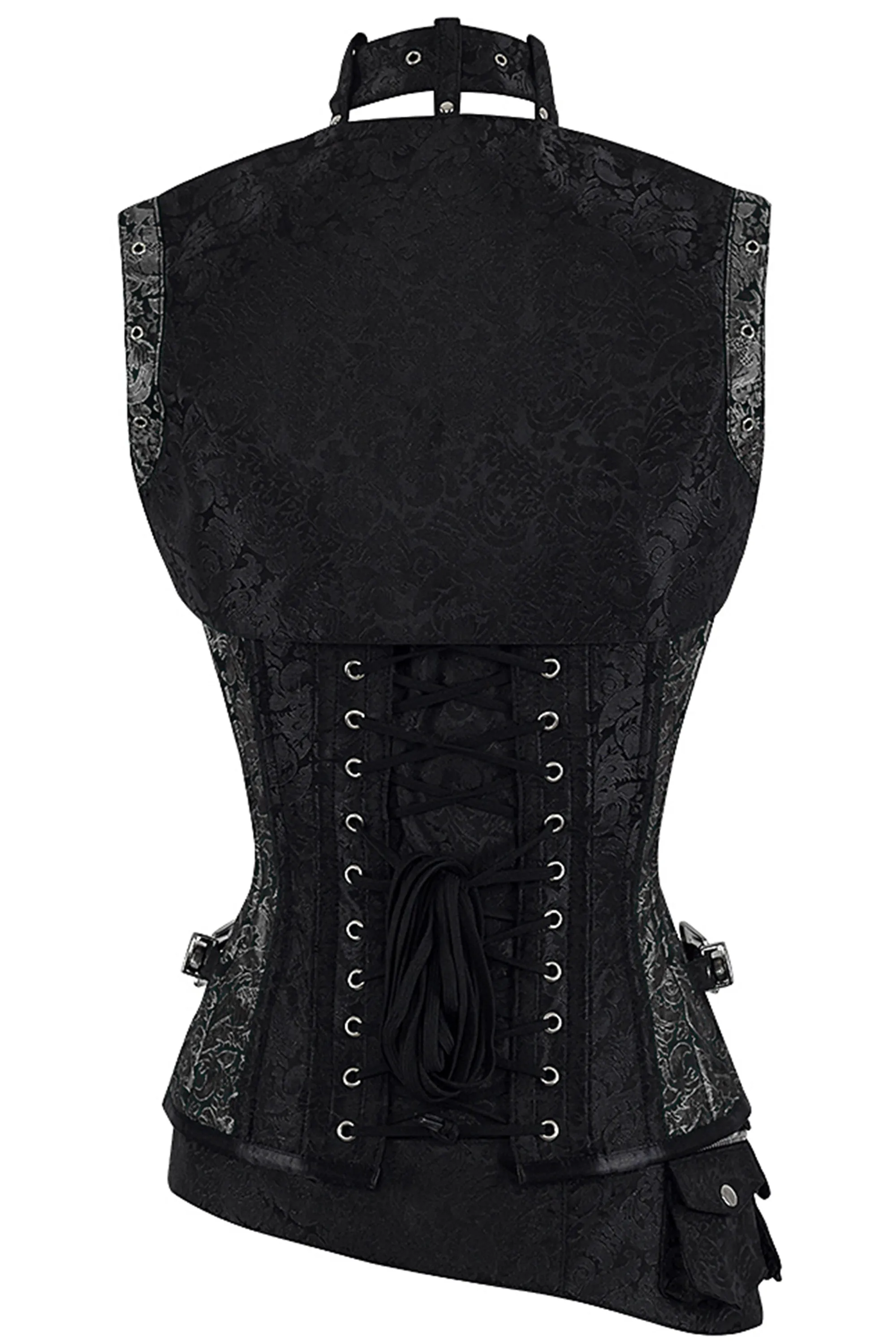 Handmade Full Steel Boned Corset with Sleeveless Jacket – Corset Story Design (2012) sold by Corset Story product image thumbnail 2
