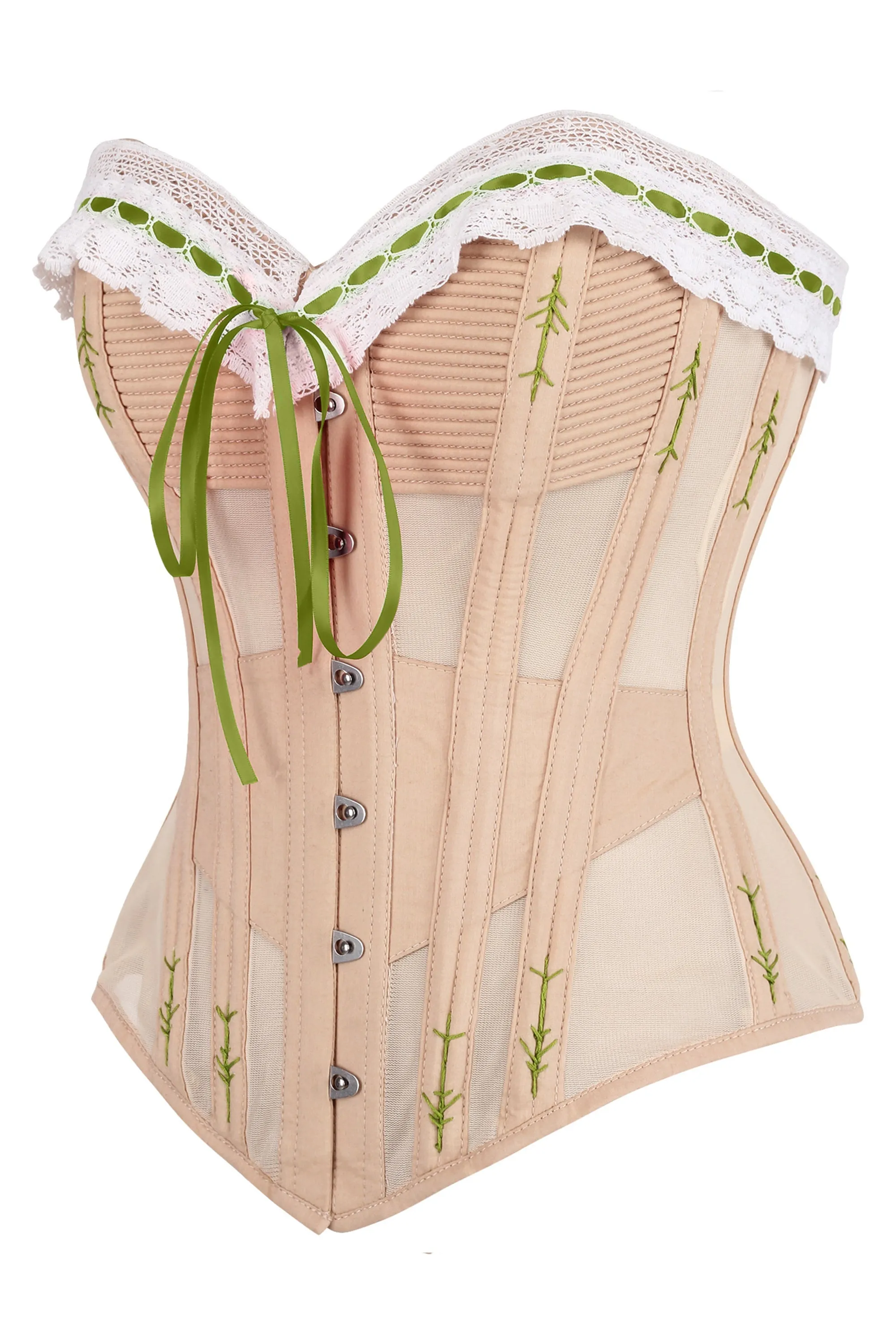 Handmade Steel Boned Corset with Delicate Hand-Finished Flossing sold by Corset Story product image thumbnail 3