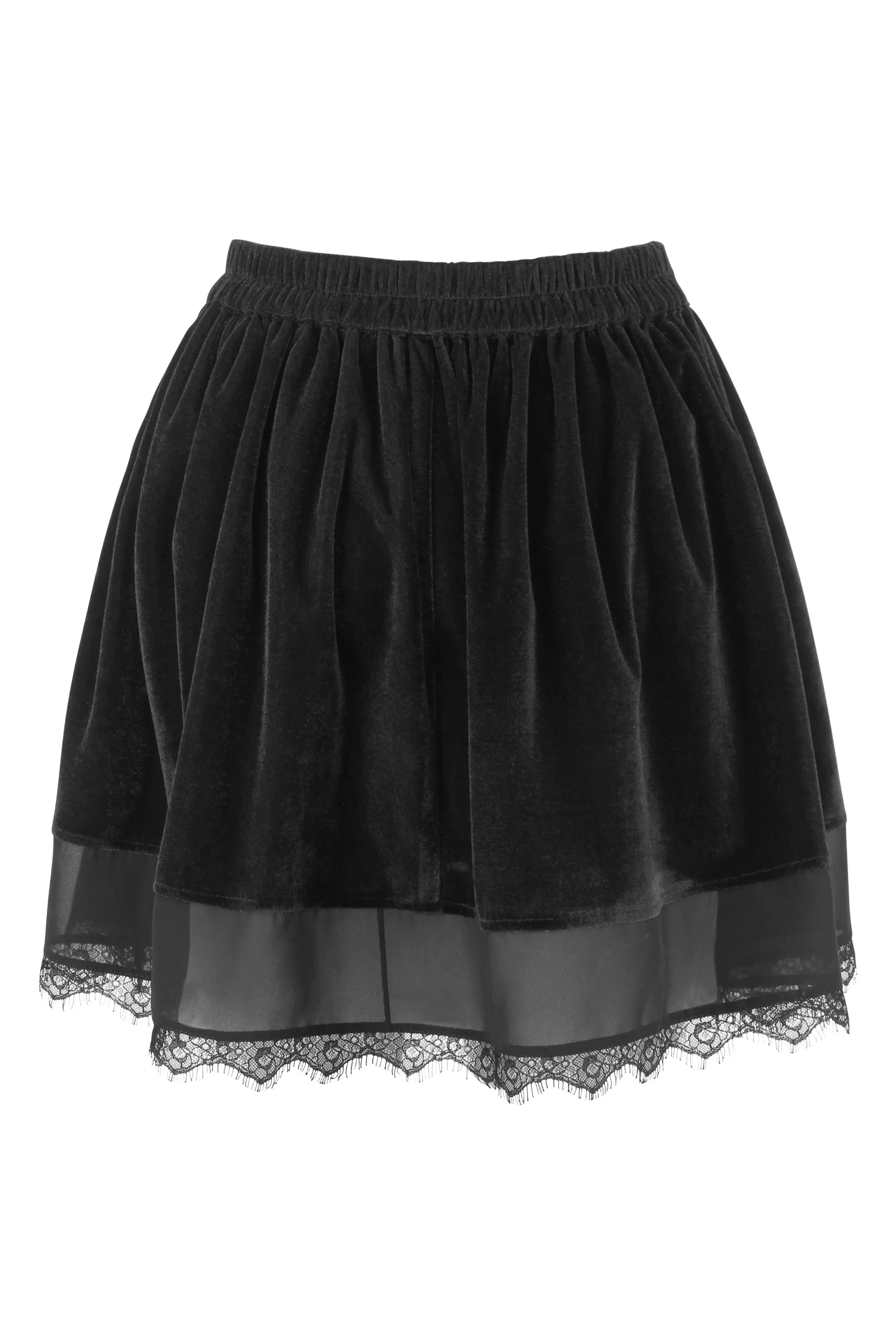 Black Velvet Skirt sold by Corset Story product image thumbnail 2