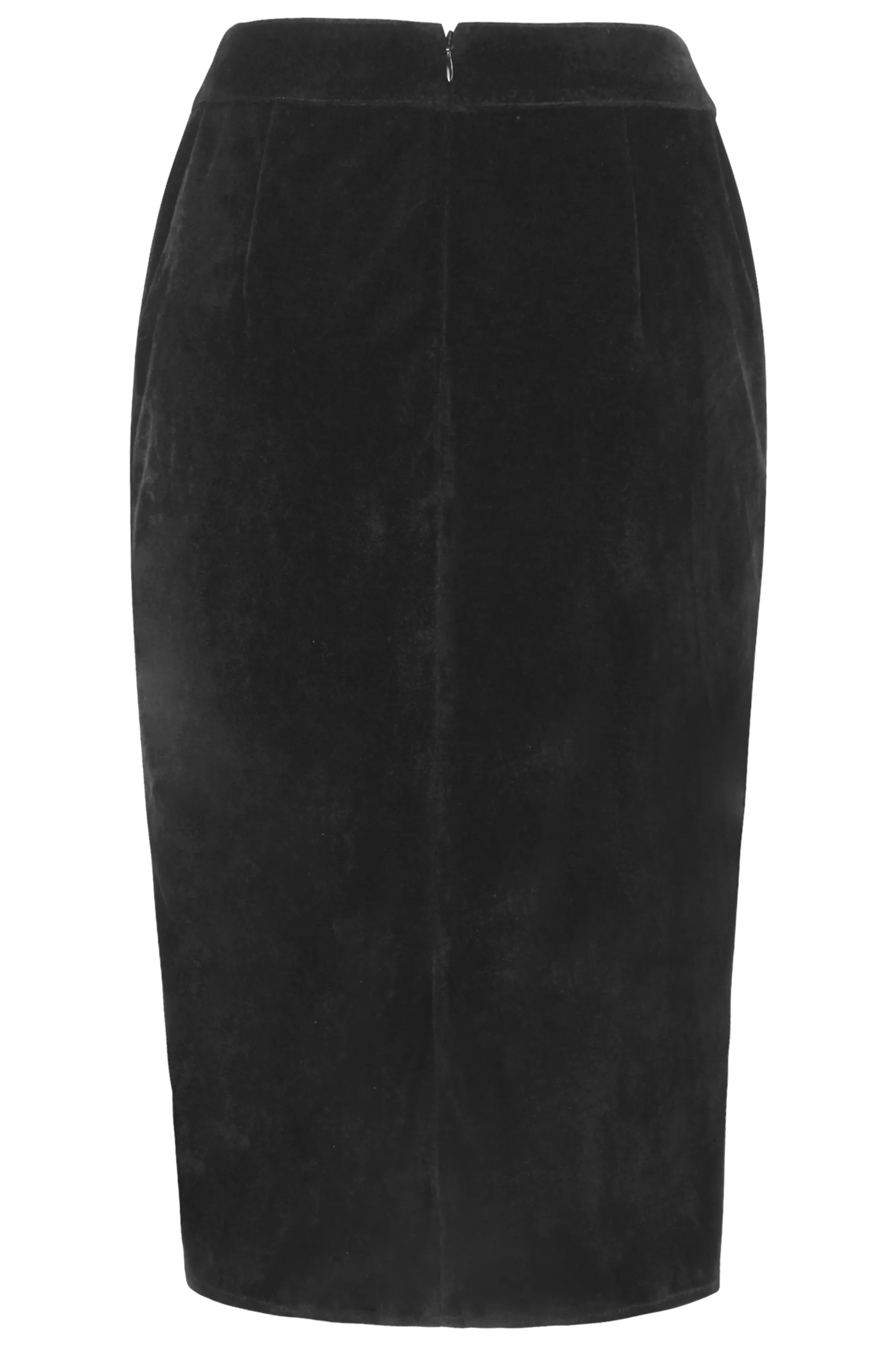 Black Velvet Pencil Skirt sold by Corset Story product image thumbnail 2