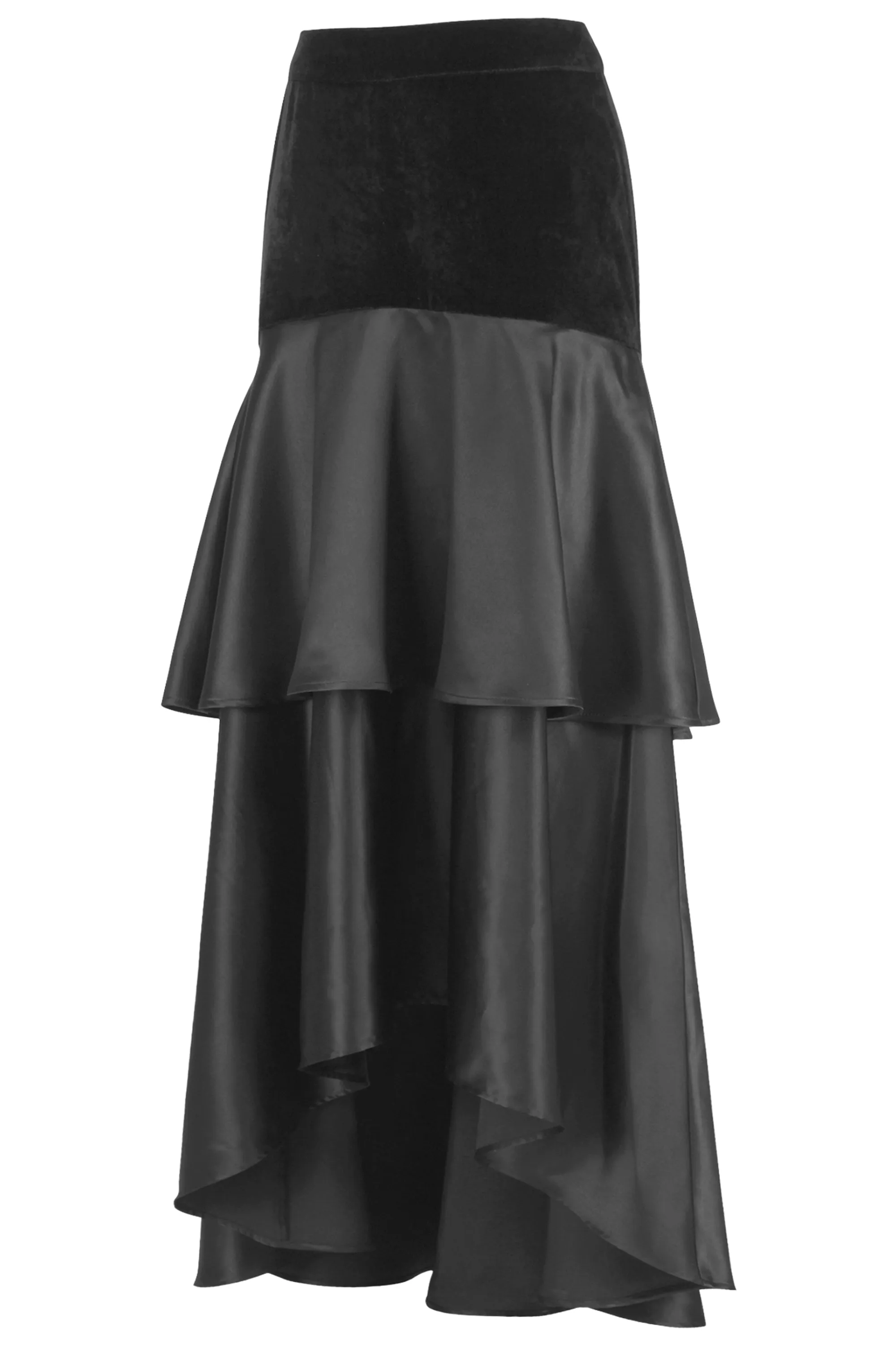 Chic Black Layered Skirt sold by Corset Story product image thumbnail 3